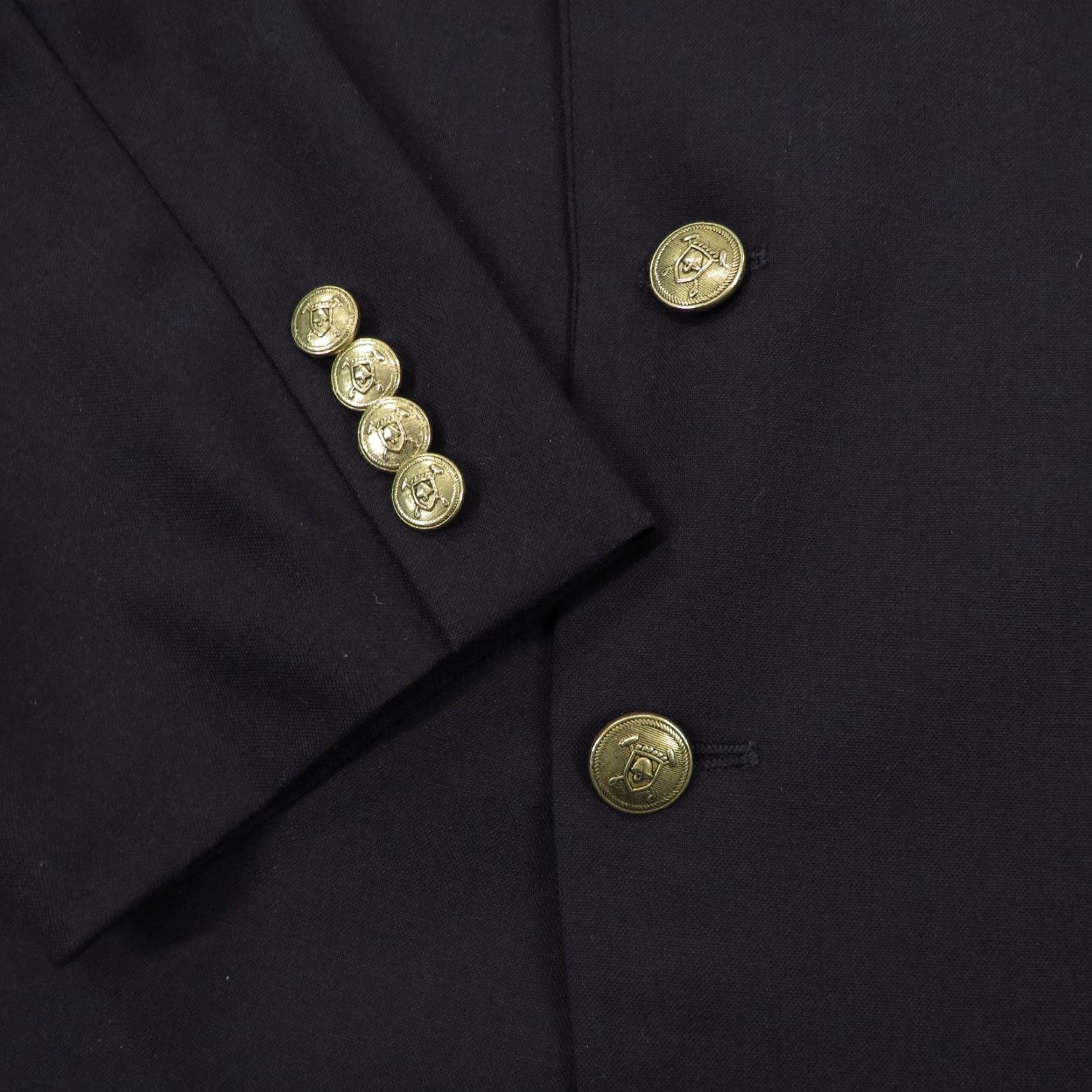 Ralph Lauren VINTAGE Ralph Lauren Chaps Blazer Mens 44R Navy Gold Buttons Jacket Sport Coat Size 44R - 4 Thumbnail