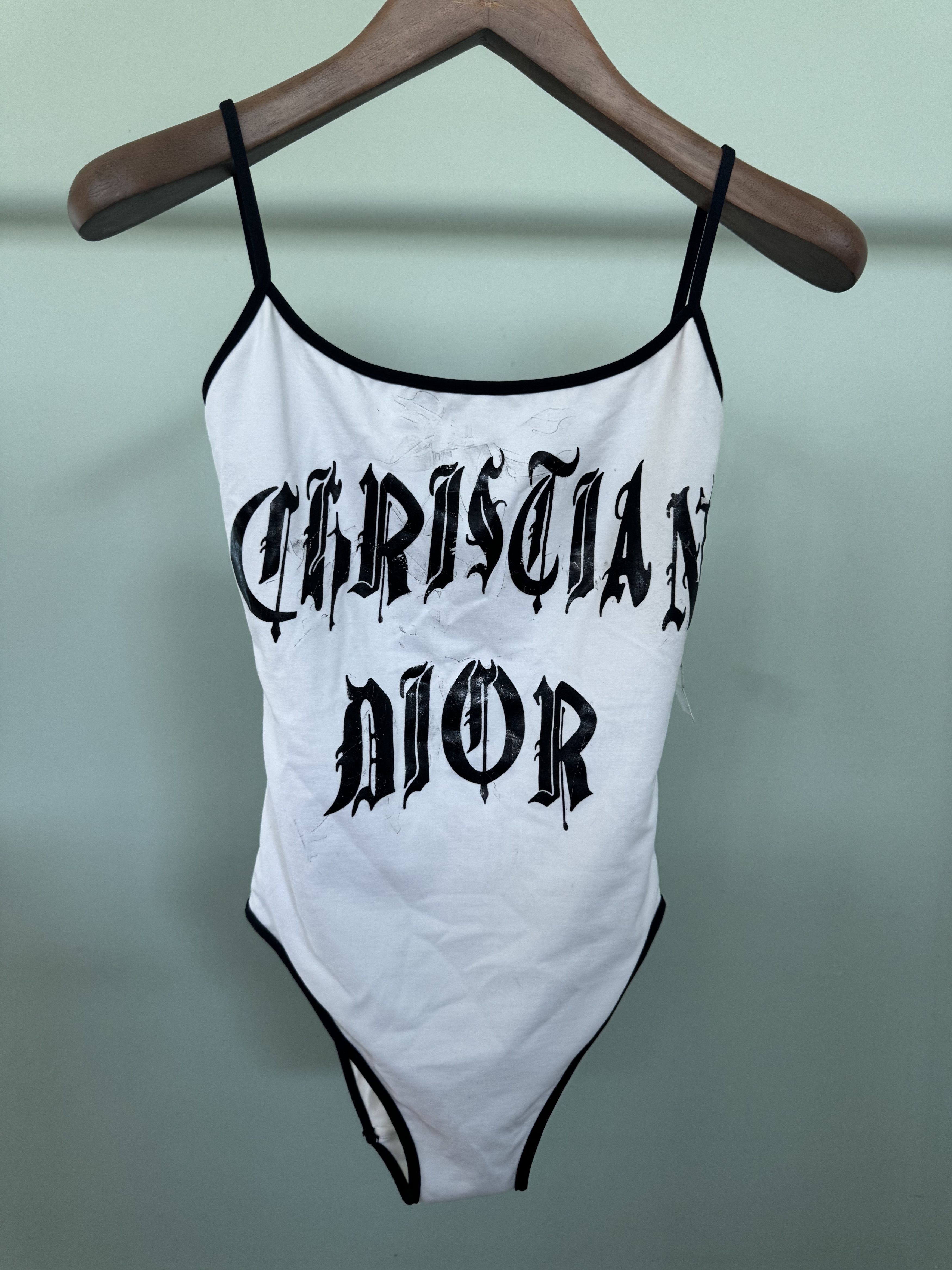 Dior CHRISTIAN DIOR BY JOHN GALLIANO SS02 GOTH PRINT SWIM SUIT Size M / US 6-8 / IT 42-44 - 4 Thumbnail