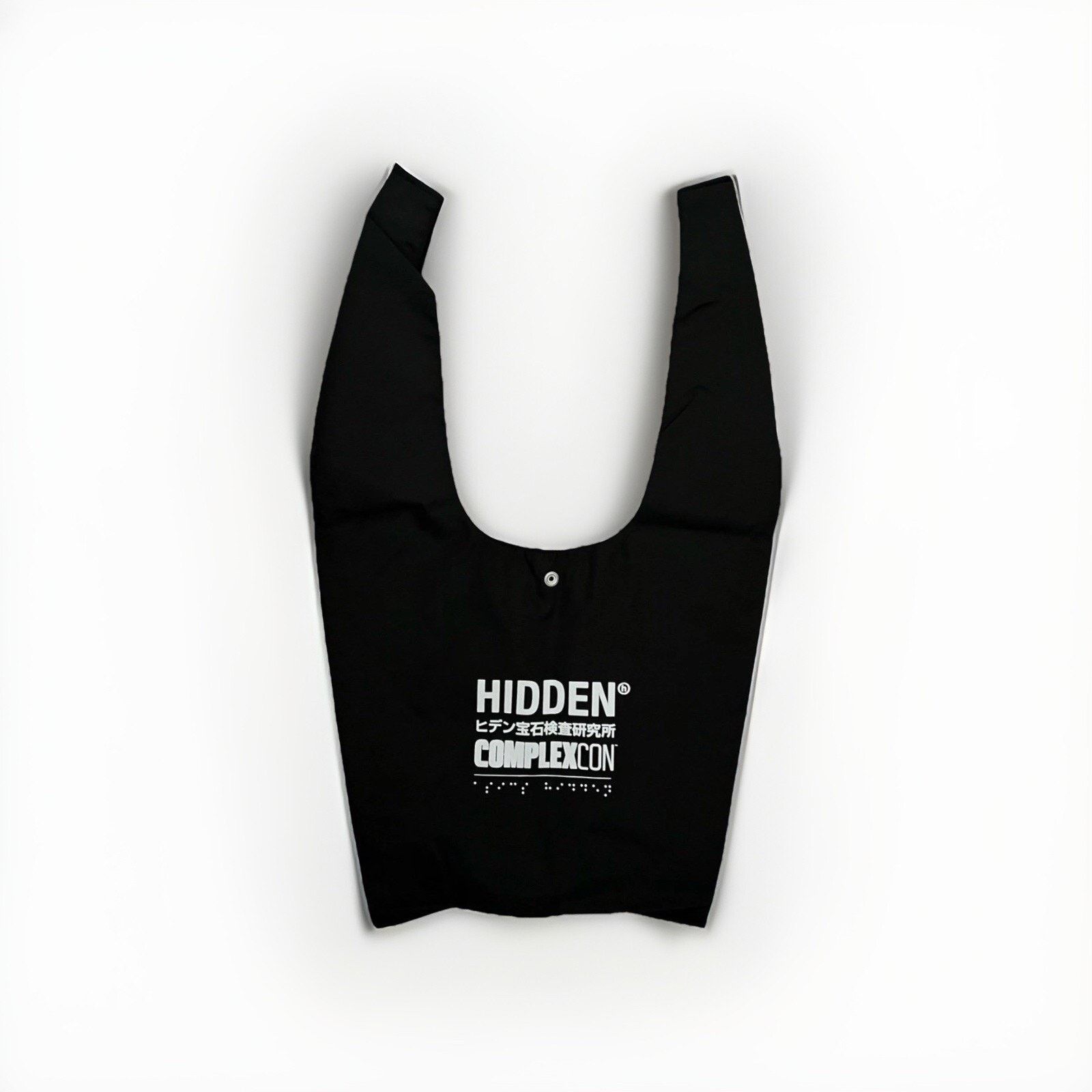 HIDDEN Hidden NY x Asics COMPLEXCON PACKABLE TOTE Bag - Black - NEW Size ONE SIZE - 3 Thumbnail