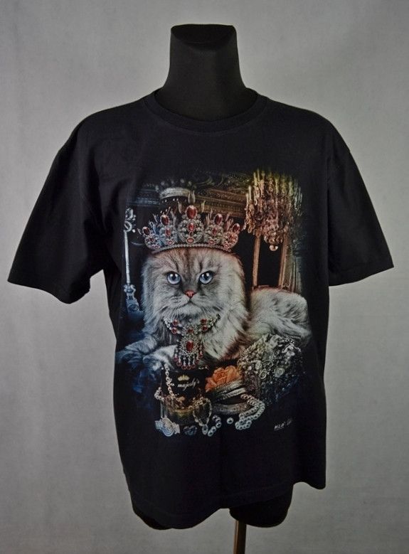 CAT'S PAW × Vintage Vintage Cat Queen Her Majesty's tee t-shirt XL Size US XL / EU 56 / 4 - 1 Thumbnail