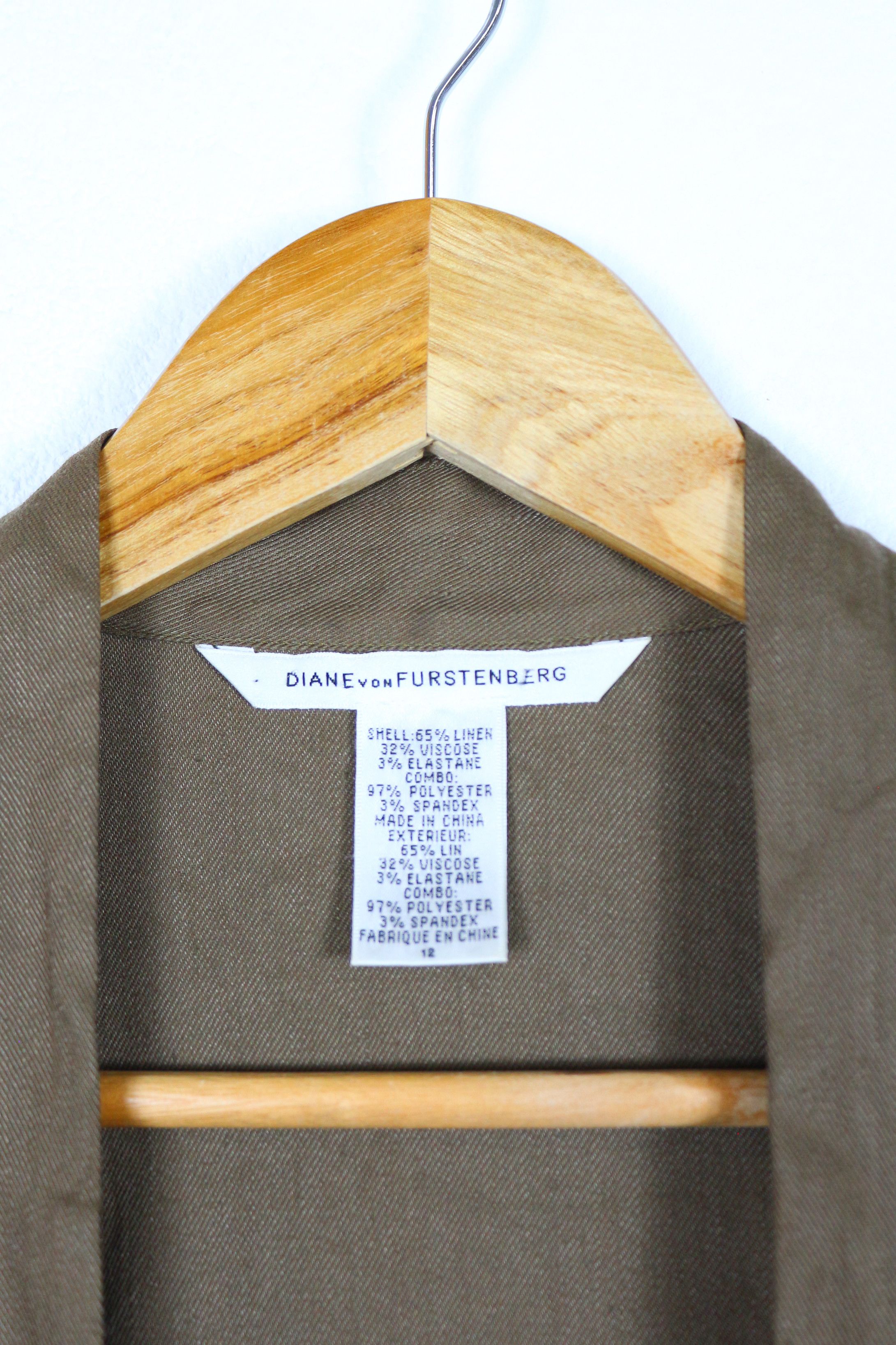 Diane von Furstenberg Diane von Furstenberg Linen Kimono Style Blazer Avant Garde Size M / US 6-8 / IT 42-44 - 3 Thumbnail