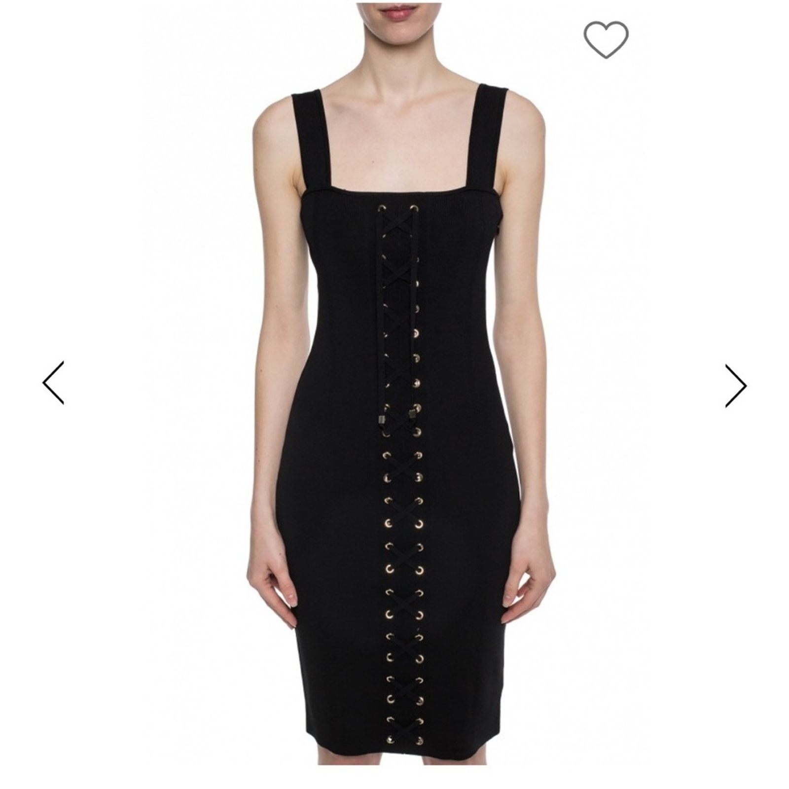 Michael Kors Michael Kors mini ribbed gold accent lace up front black Size XXS / US 00 / IT 34 - 1 Thumbnail