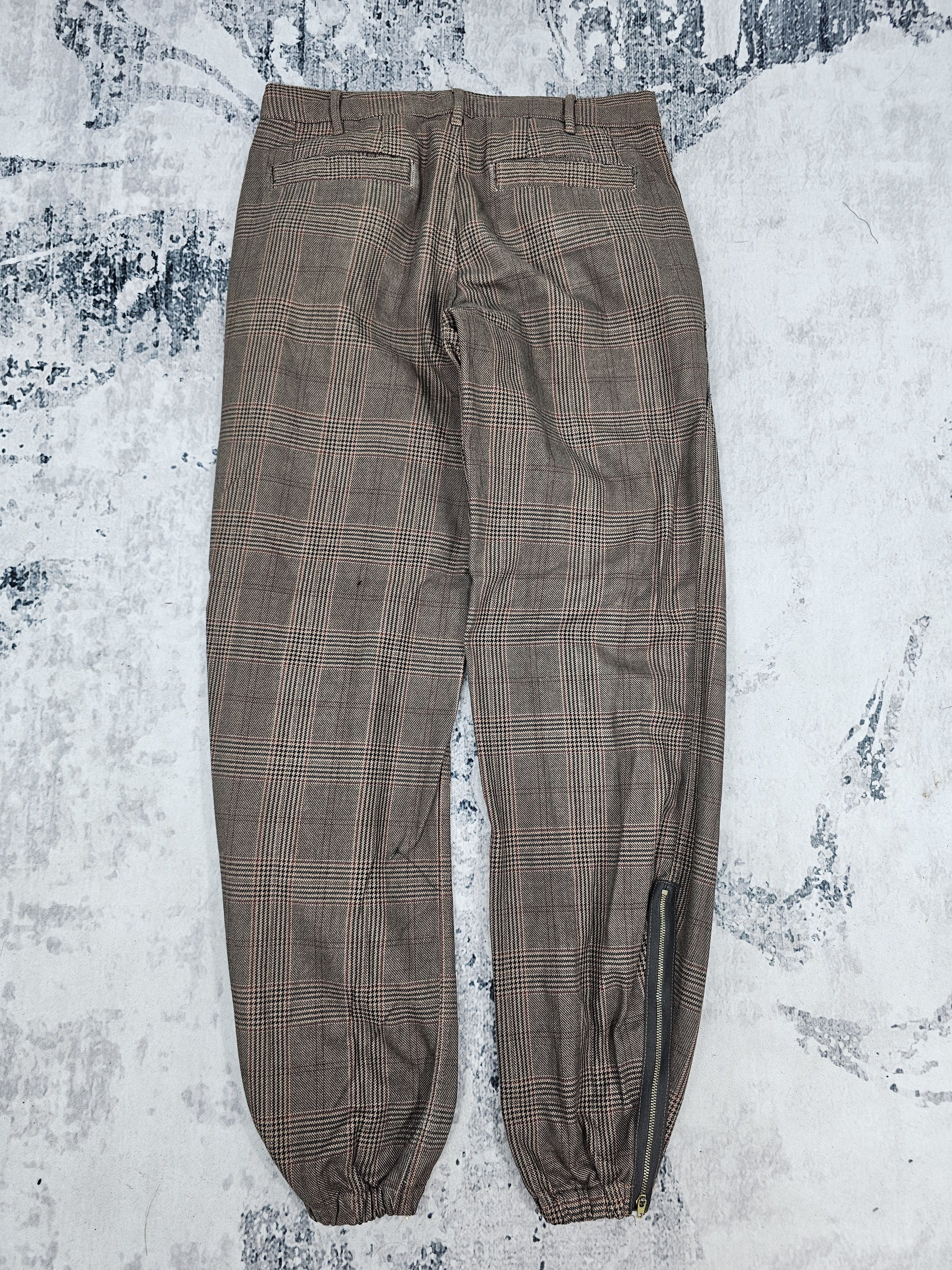 Japanese Brand SLAP SHOT Plaid Checked Bondage Punk Design Jeans JB0236 Size US 34 / EU 50 - 2 Thumbnail