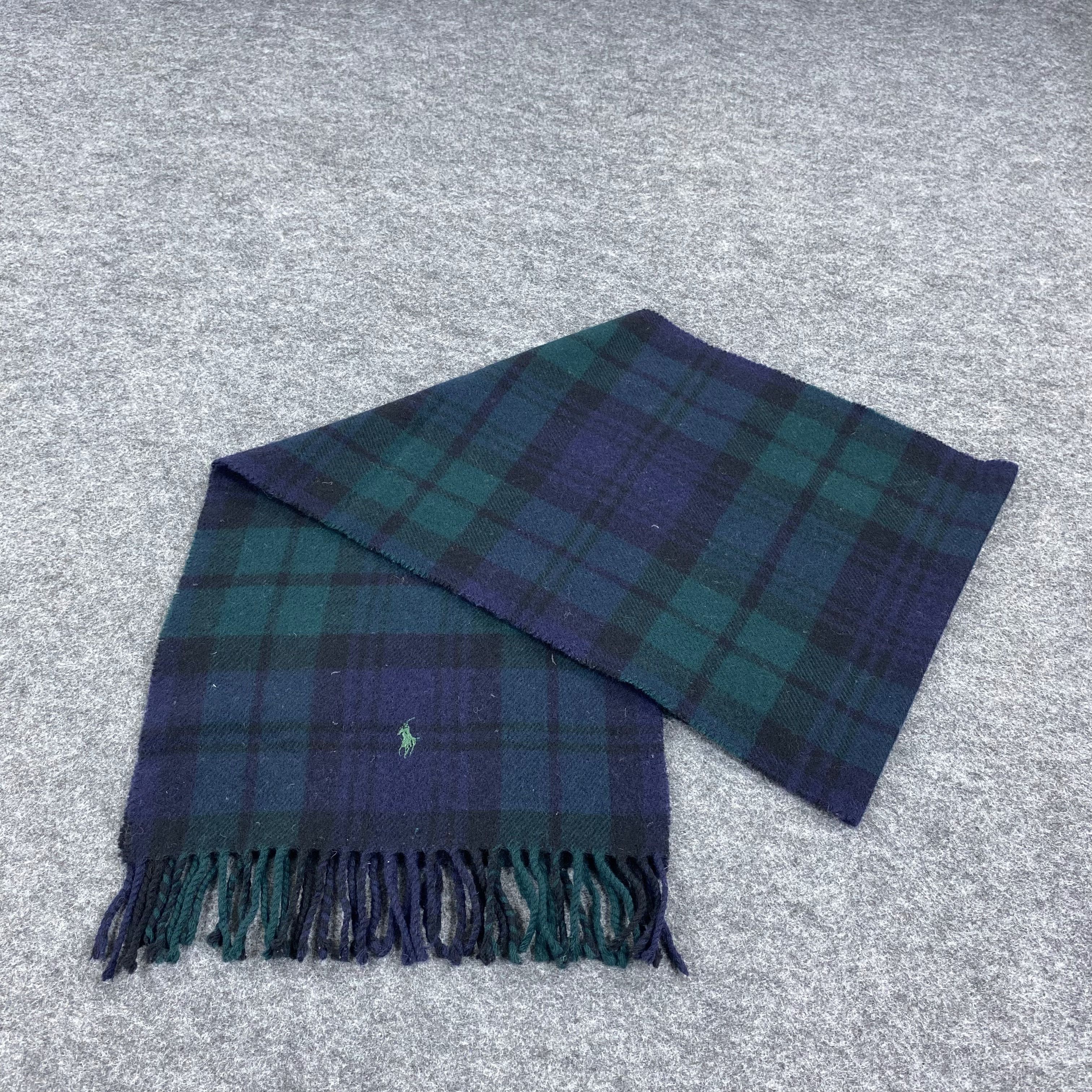 Polo Ralph Lauren × Vintage GF10112 Polo Ralph Lauren Scarf Neck Wear Muffler Nova Check Size ONE SIZE - 4 Thumbnail