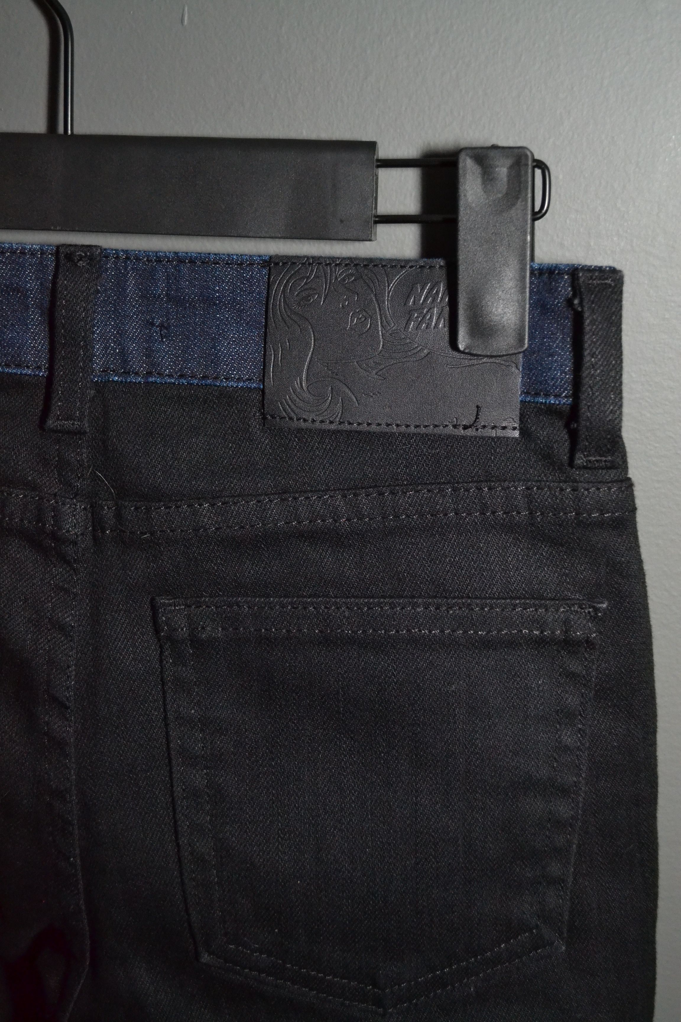 Naked & Famous Naked & Famous Power Stretch Indigo Black Denim Skinny 25 Size 25" / US 0 / IT 36 - 4 Thumbnail