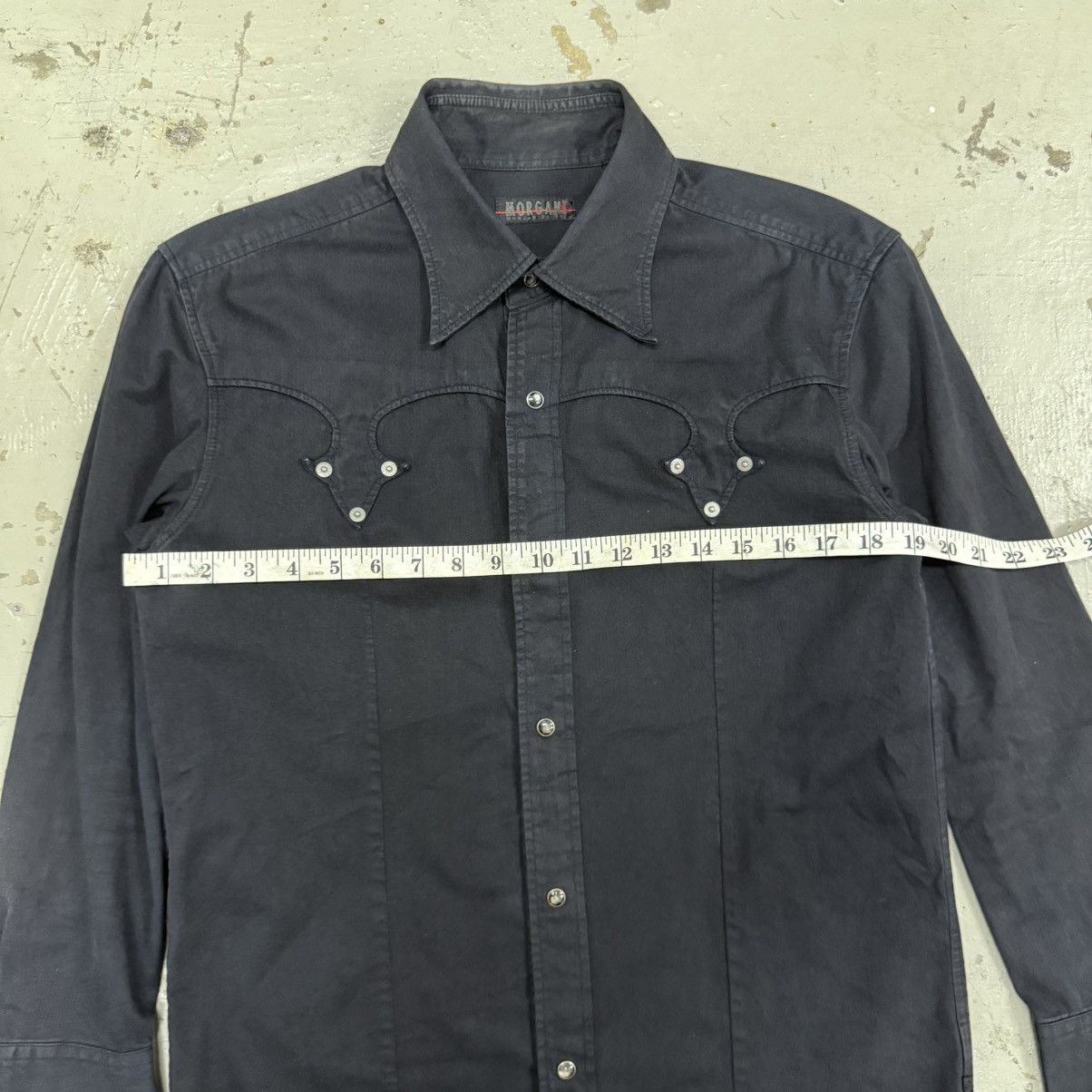If Six Was Nine Morgan Homme Western Chrome Heart Dagger Inspired Button Ups Size US L / EU 52-54 / 3 - 5 Thumbnail