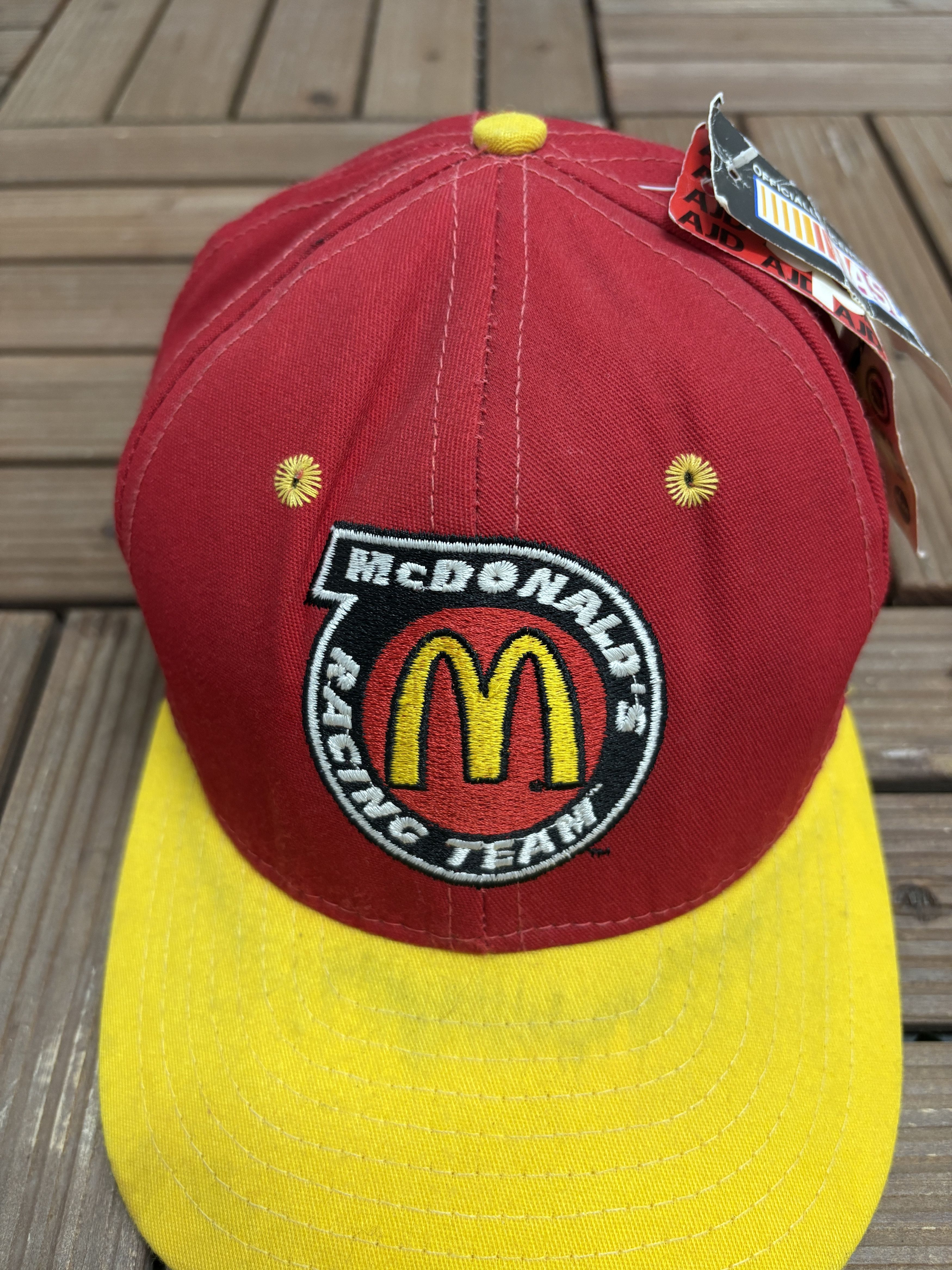Vintage McDonad's Racing Bill Elliot NASCAR Vintage Snap Back Hat Size ONE SIZE - 3 Thumbnail
