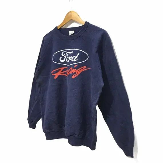 Ford Vtg FORD RACING TEAM Grand Prix Sweatshirt Motorsport F1 Size US XL / EU 56 / 4 - 2 Thumbnail