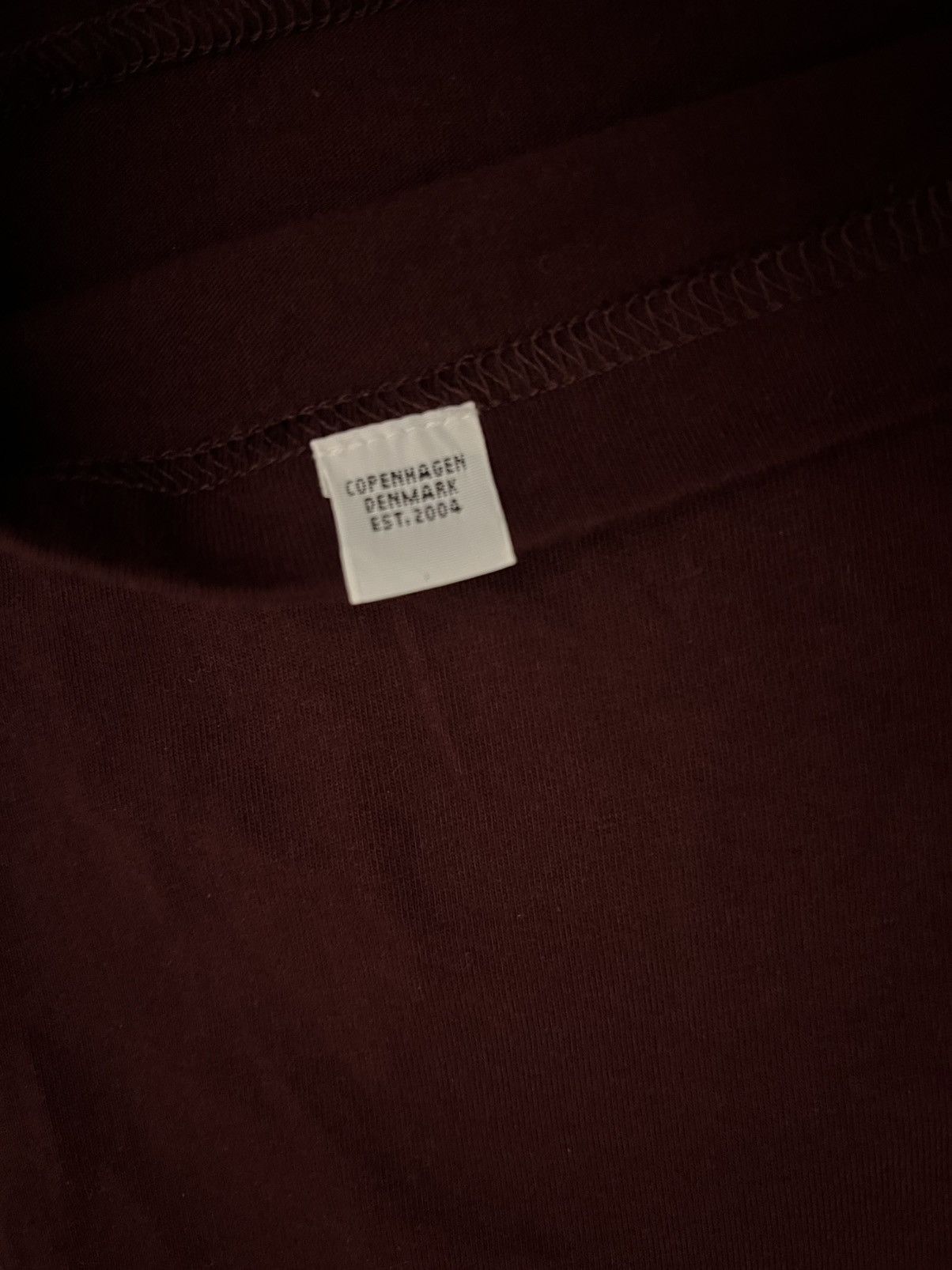Norse Projects Norse Projects Maroon Blank Tee Size US S / EU 44-46 / 1 - 4 Thumbnail