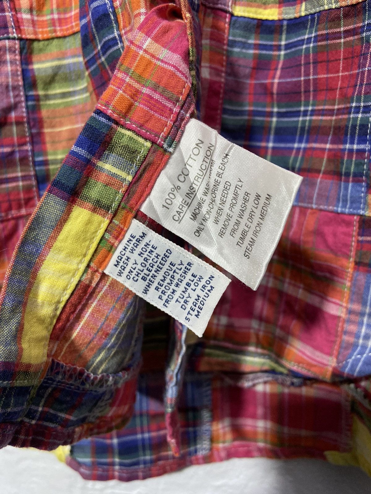 RRL Ralph Lauren Vintage Polo Ralph Lauren Patchwork Shirt Kapital Style Size US M / EU 48-50 / 2 - 9 Thumbnail