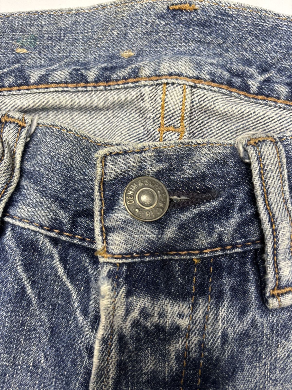 RRL Ralph Lauren Ralph Lauren Patchwork Slim Jeans Distressed Denim Size US 32 / EU 48 - 11 Thumbnail
