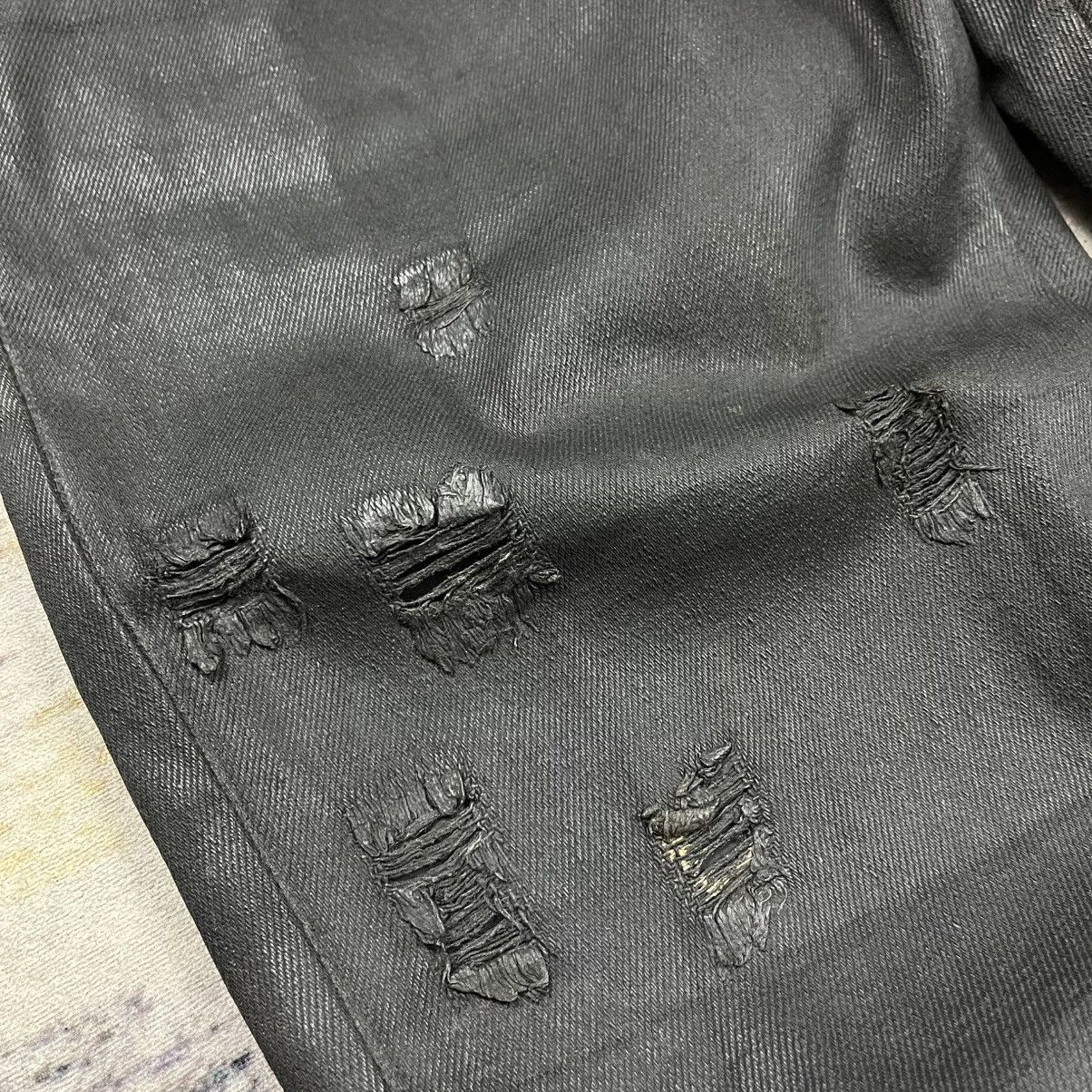 In The Attic In the attic distressed waxed denim pants Size US 32 / EU 48 - 6 Thumbnail