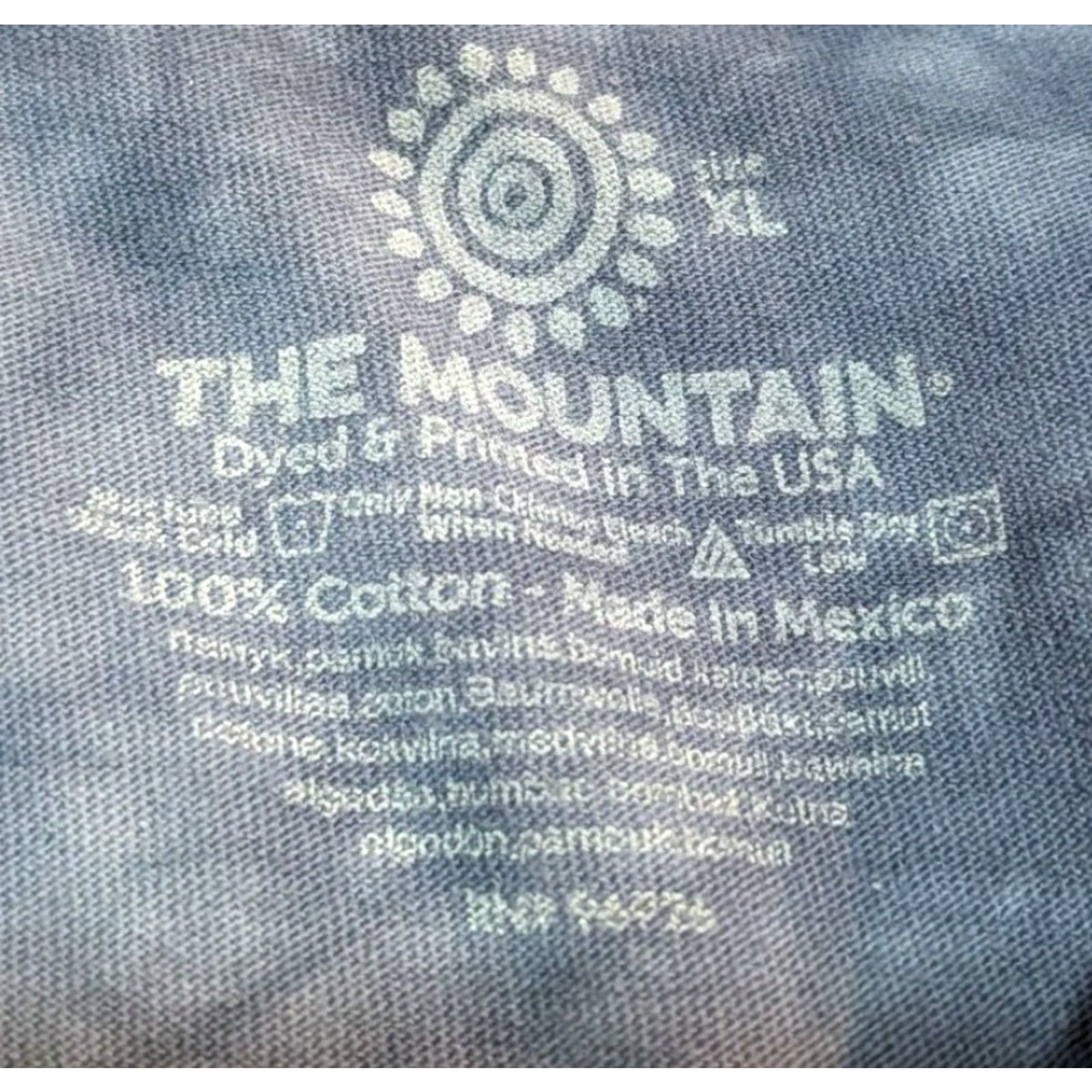 The Mountain The Mountain Shirt XL Blue Tie Dyed Pitbull Dog Lover Tee Short Sleeve Crew Neck Unisex Adults Size US XL / EU 56 / 4 - 6 Thumbnail