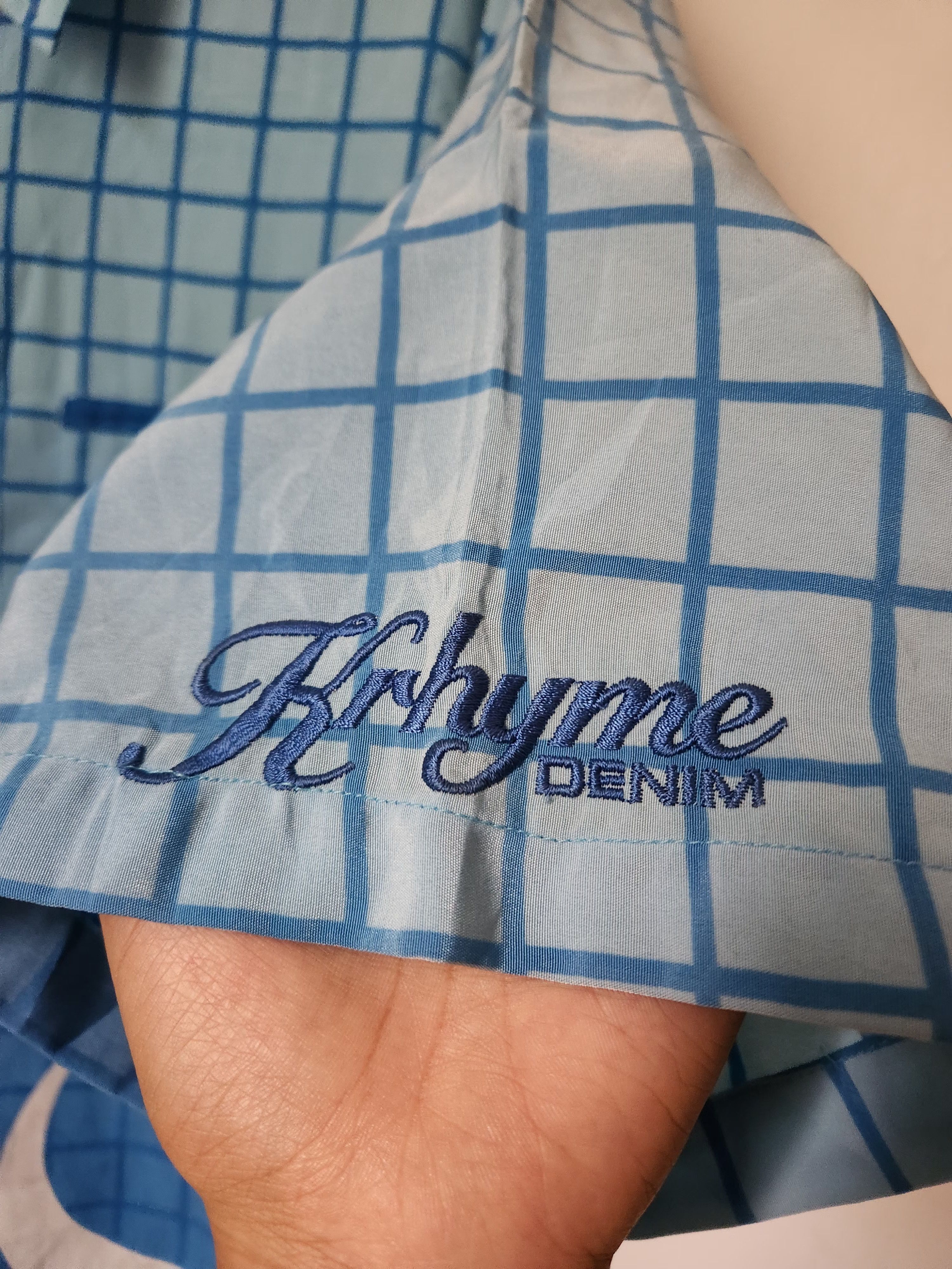 Denime Japanese Krhyme Denime Blue Shirt Size US XL / EU 56 / 4 - 7 Thumbnail