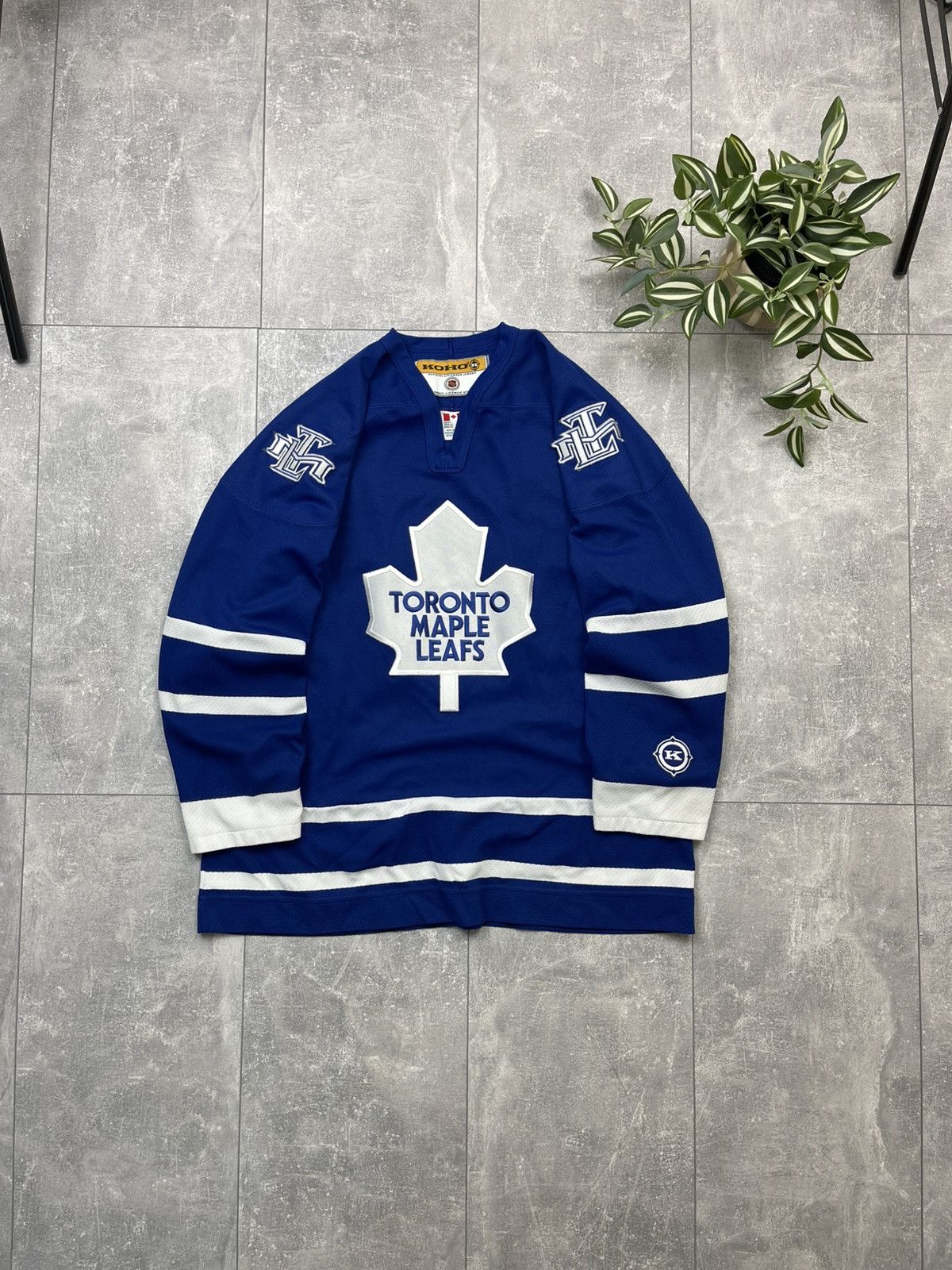 NHL Vintage 90s Koho Toronto Maple Leafs NHL Blanked Jersey Size US L / EU 52-54 / 3 - 1 Thumbnail