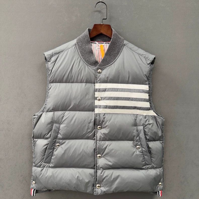 Thom Browne size4 Solid striped down jacket