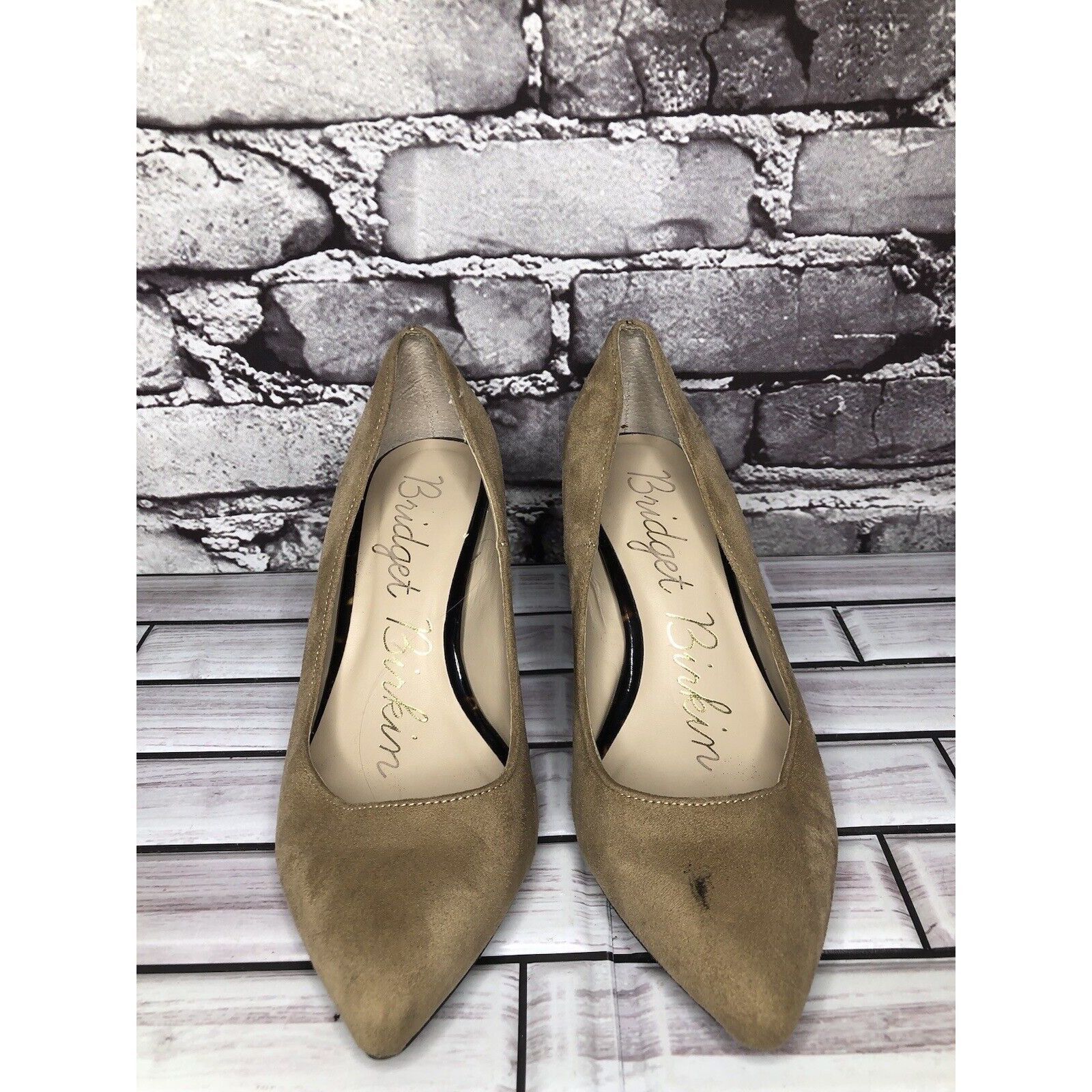 Other Bridget Birkin Brown Suede Leather Pointed Heels Women Sz 22 Size US 6 / IT 36 - 2 Thumbnail