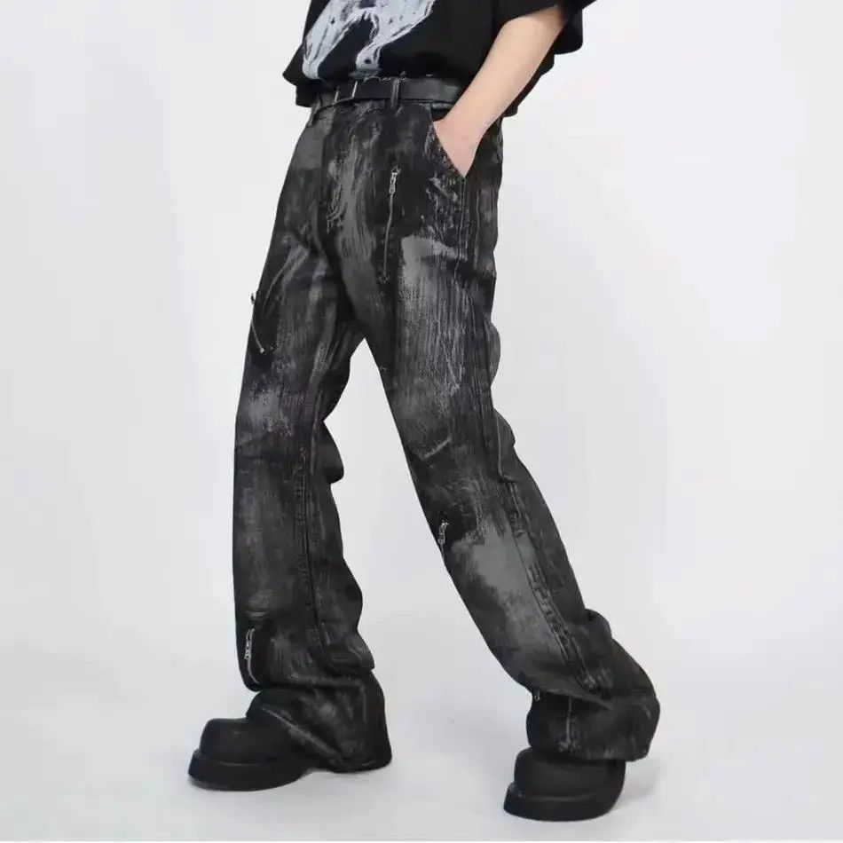 Japanese Brand Tie-dye zip vintage men's and women's jeans Size US 30 / EU 46 - 2 Thumbnail