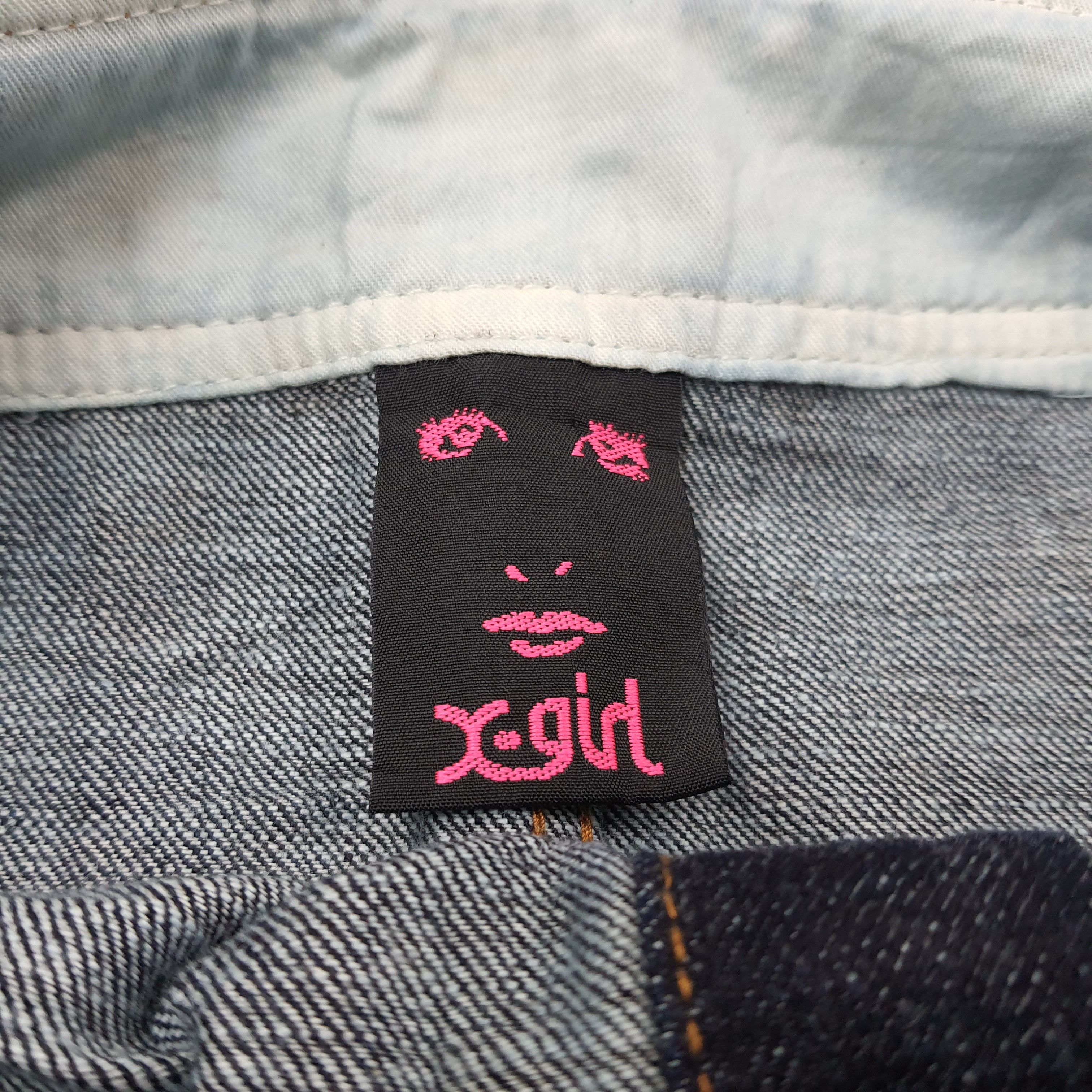 Japanese Brand × X-Girl Vintage X-Girl Streetwear Japan Denim Jumpsuit C235N13 Size 35" - 8 Thumbnail