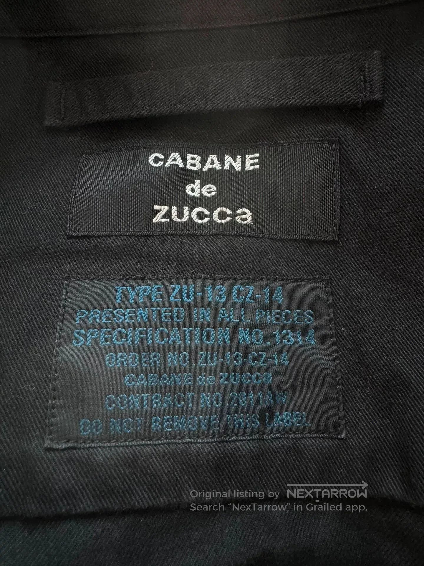 CABANE de ZUCCa Zucca Black Military Shirt Jacket. Size US M / EU 48-50 / 2 - 3 Thumbnail