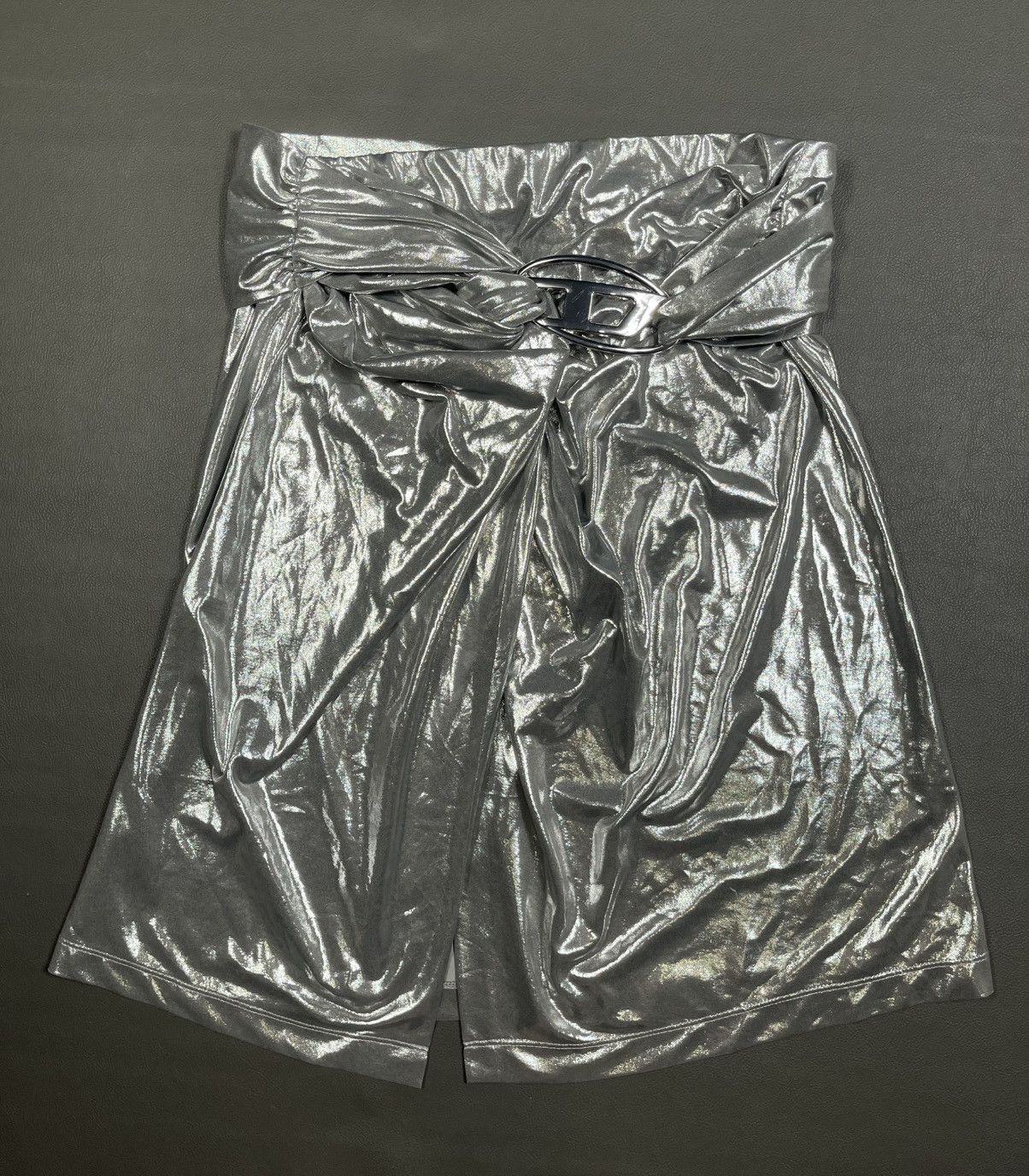Diesel Diesel Draped Midi Skirt With Foil Coating Size 30" / US 8 / IT 44 - 5 Thumbnail