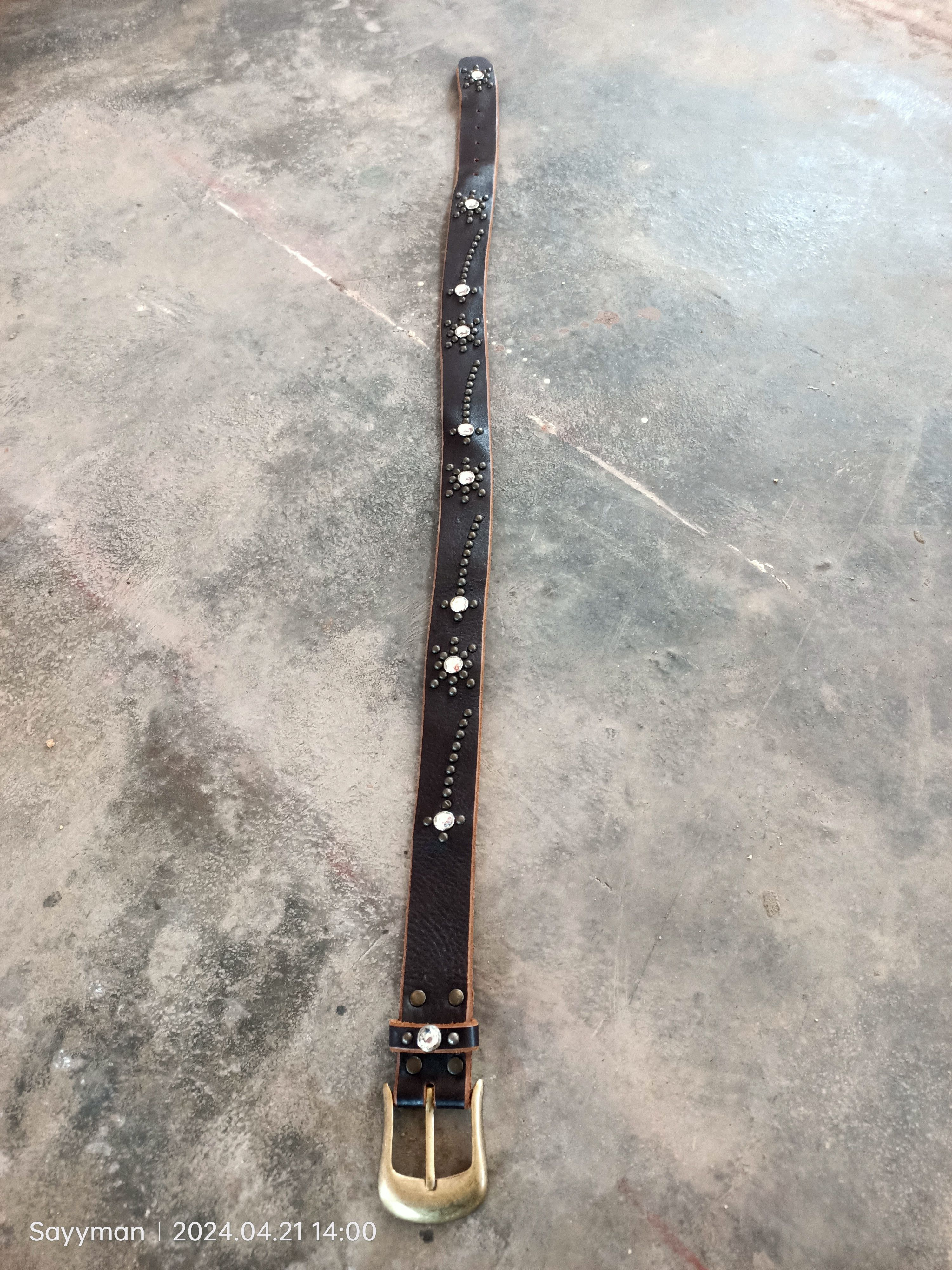 Hysteric Glamour × Japanese Brand Japan Studed jewel gemstones metal leather navajo disco belt Size ONE SIZE - 11 Thumbnail