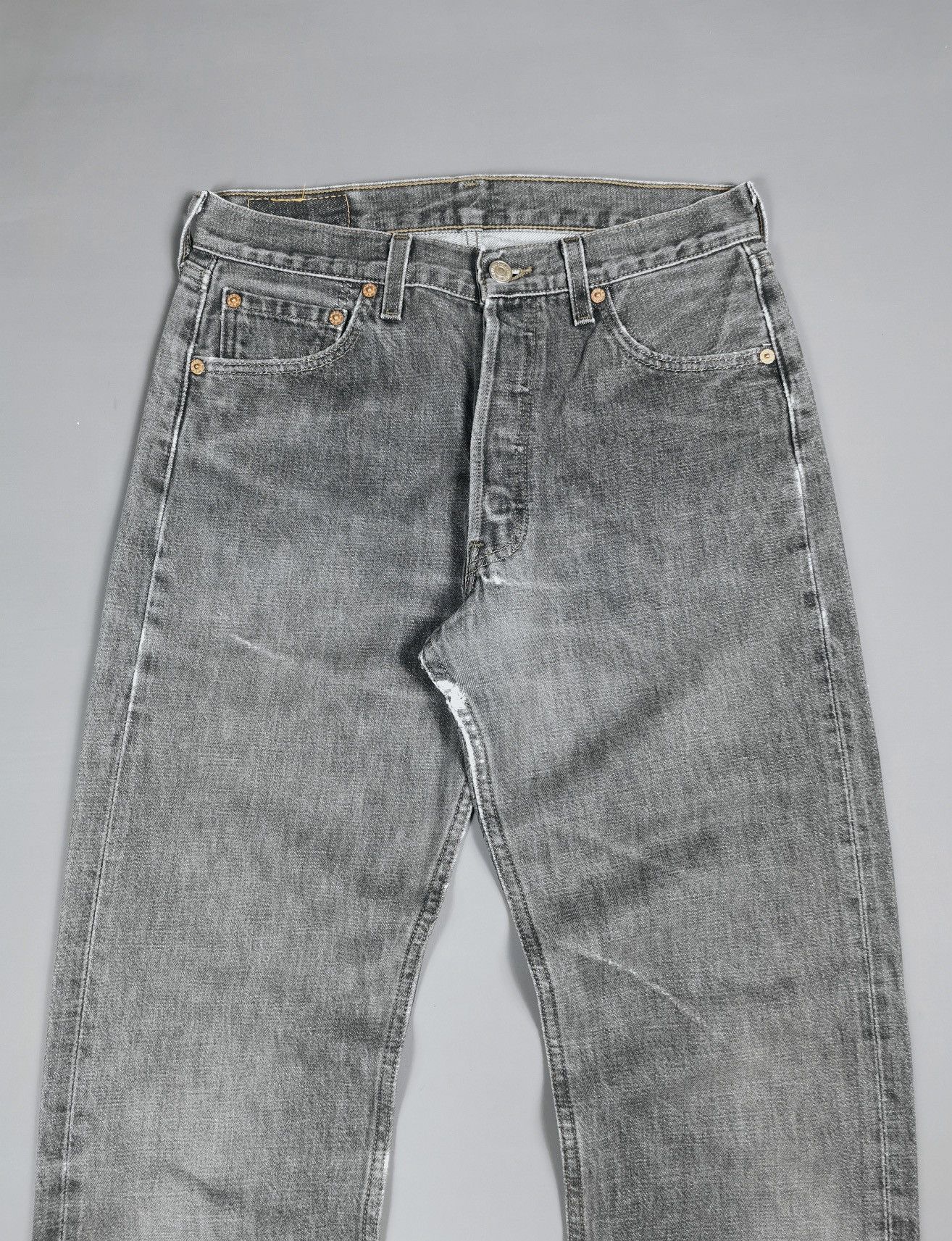 Levi's Vintage Levis 501 Black Denim Jeans Size US 29 - 2 Thumbnail