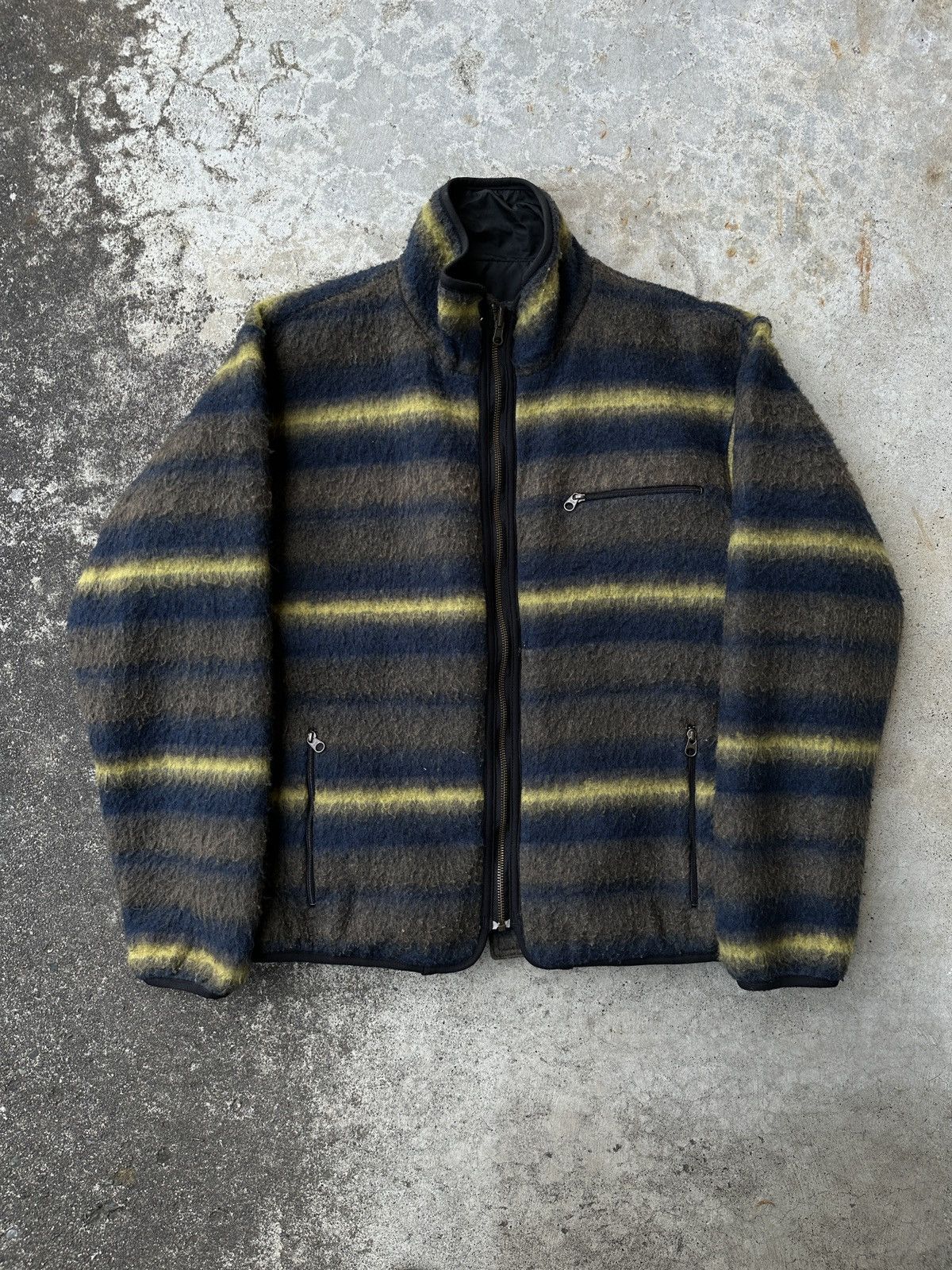 Kapital Blanket Striped Mohair Fleece Reversible Size US L / EU 52-54 / 3 - 1 Thumbnail