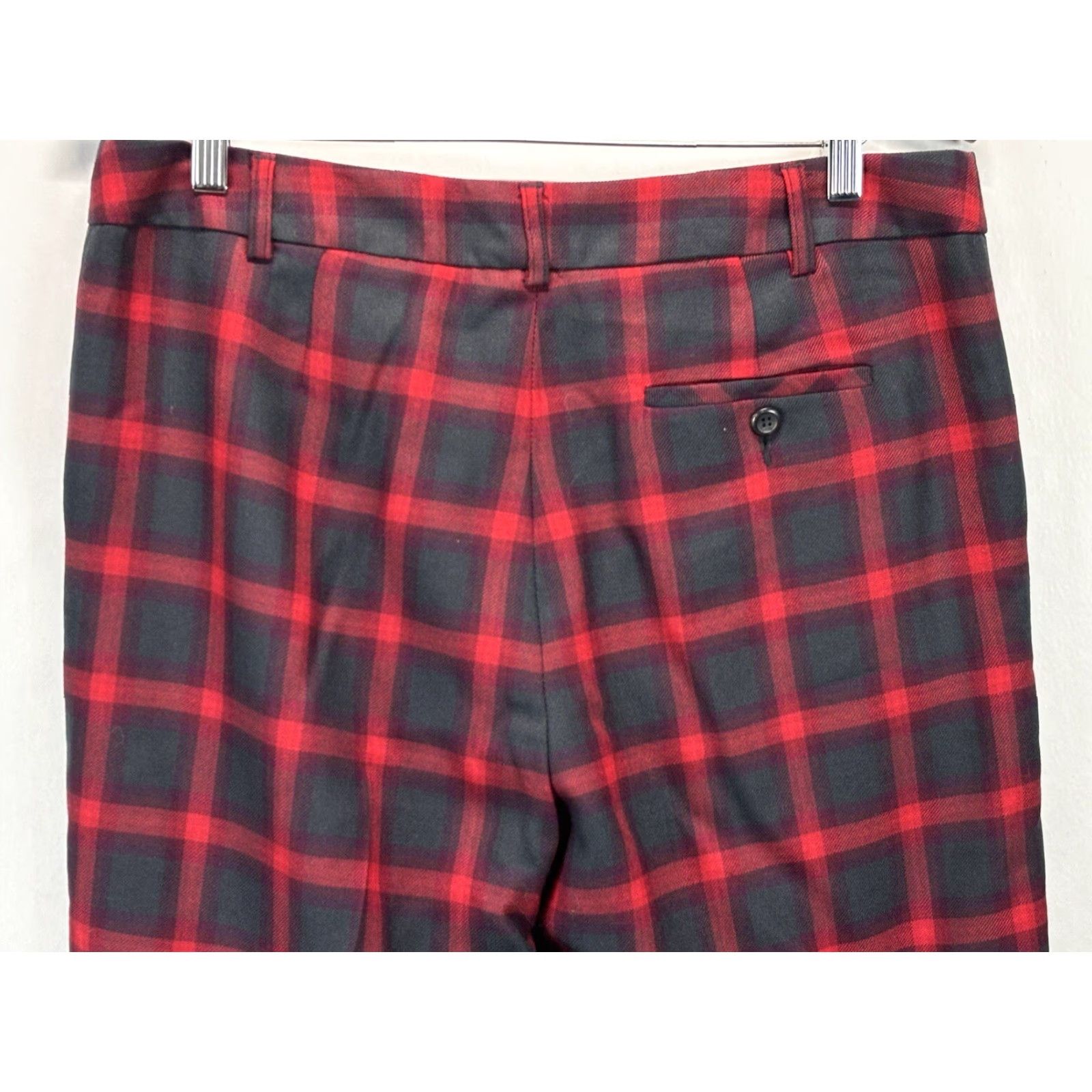 Pendleton PENDLETON Virgin Wool Dress Pants Size 14 Women’s Tapered Plaid Lined Red Green Multicolor Size 36" / US 14 / IT 50 - 4 Thumbnail