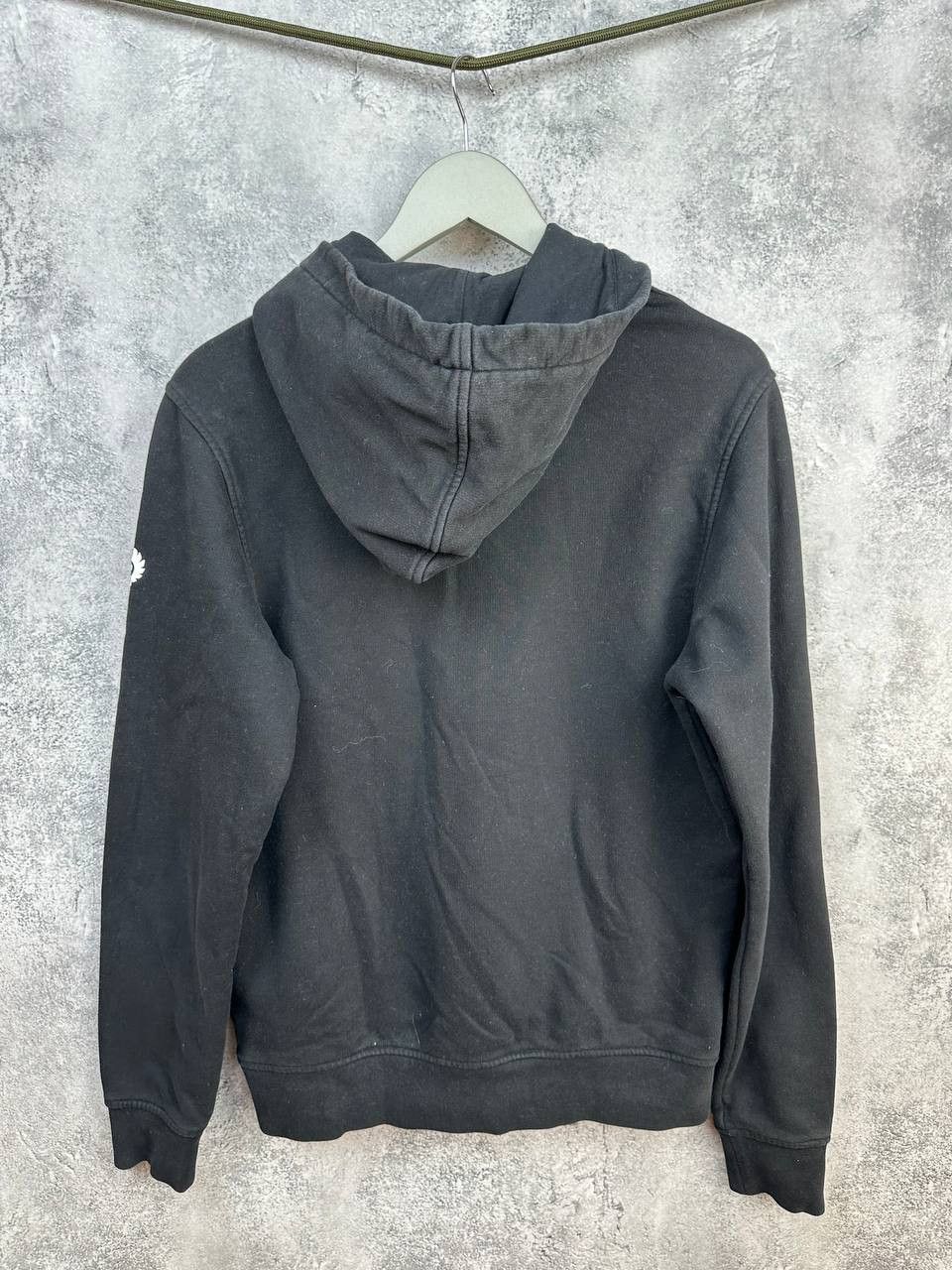 Belstaff Belstaff Hoodie Black Pullover w/ Big Logo Cotton Size US S / EU 44-46 / 1 - 2 Thumbnail