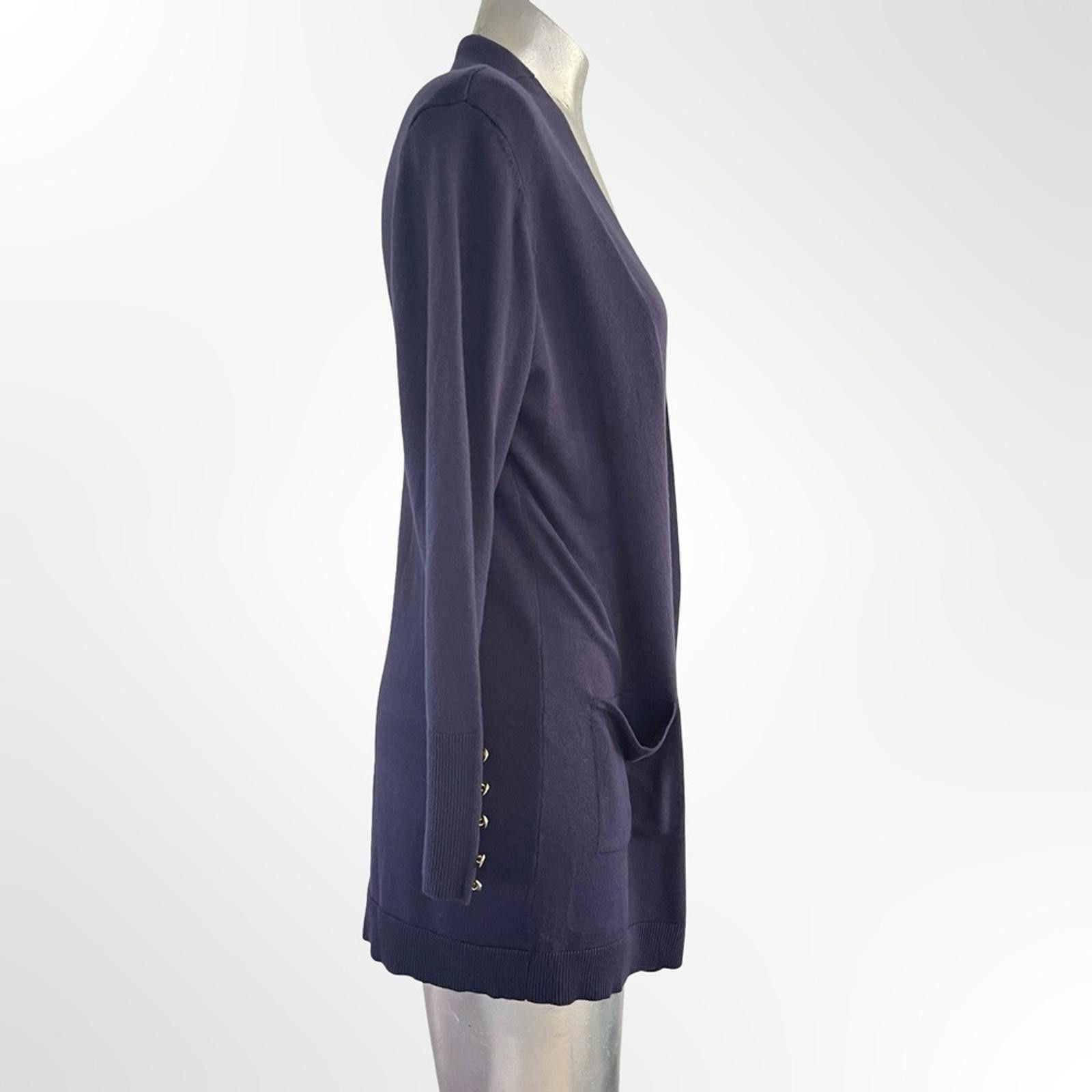 Other Women's Dark Navy Open-Front Cardigan in size S Size S / US 4 / IT 40 - 2 Thumbnail