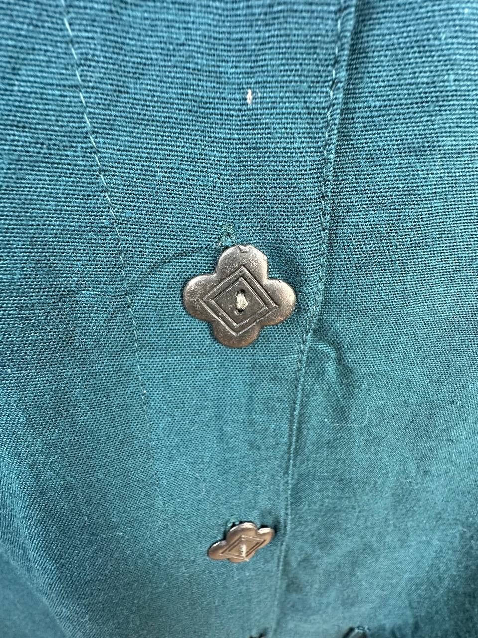 Gudrun Sjoden Gudrun Sjoden Teal Button Front Oversized Shirt Size S / US 4 / IT 40 - 9 Thumbnail