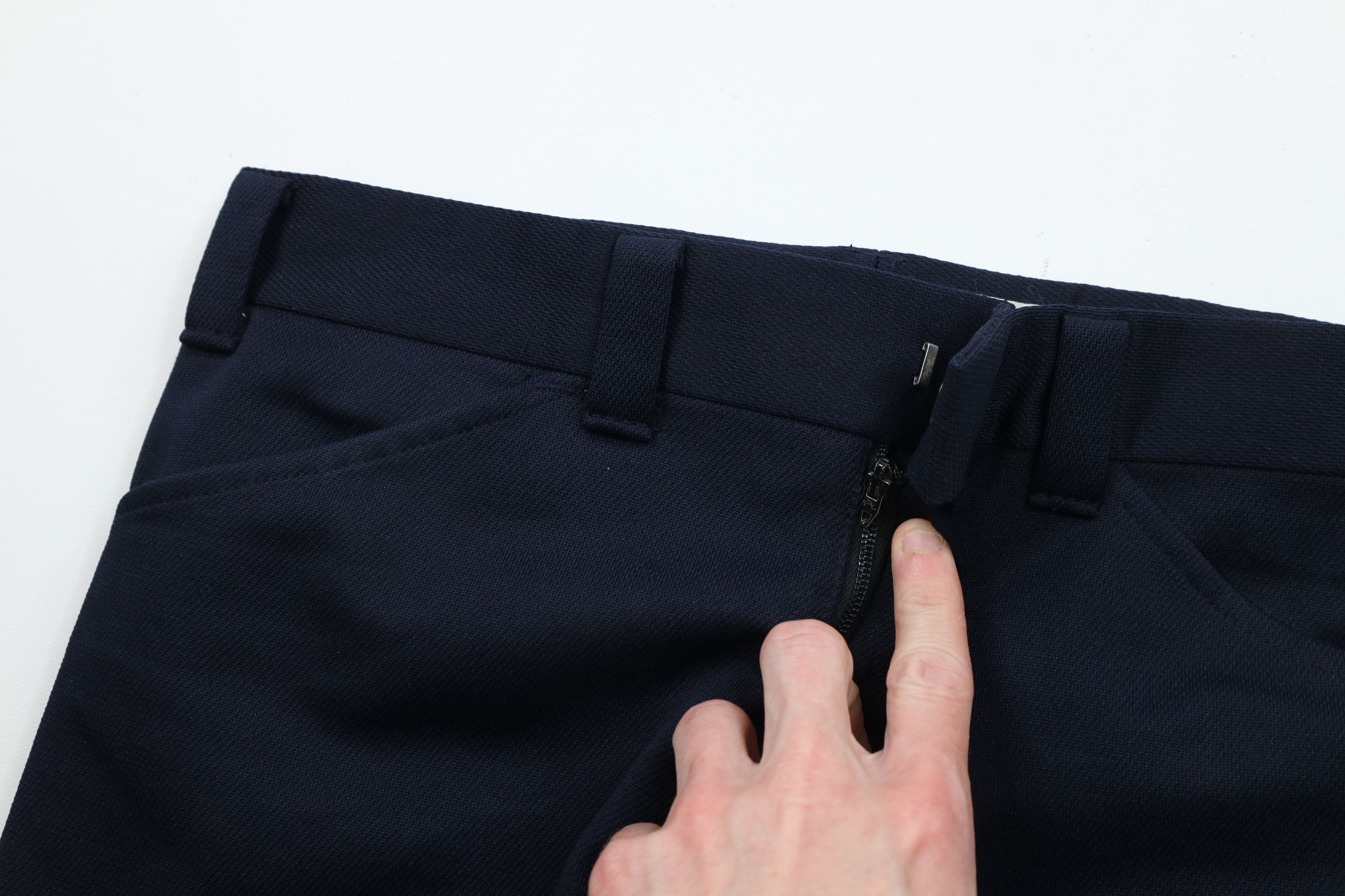 Levi's × Vintage Vintage 70s Levis Bell Bottoms Chino Pants Navy Blue USA Size US 32 / EU 48 - 5 Thumbnail