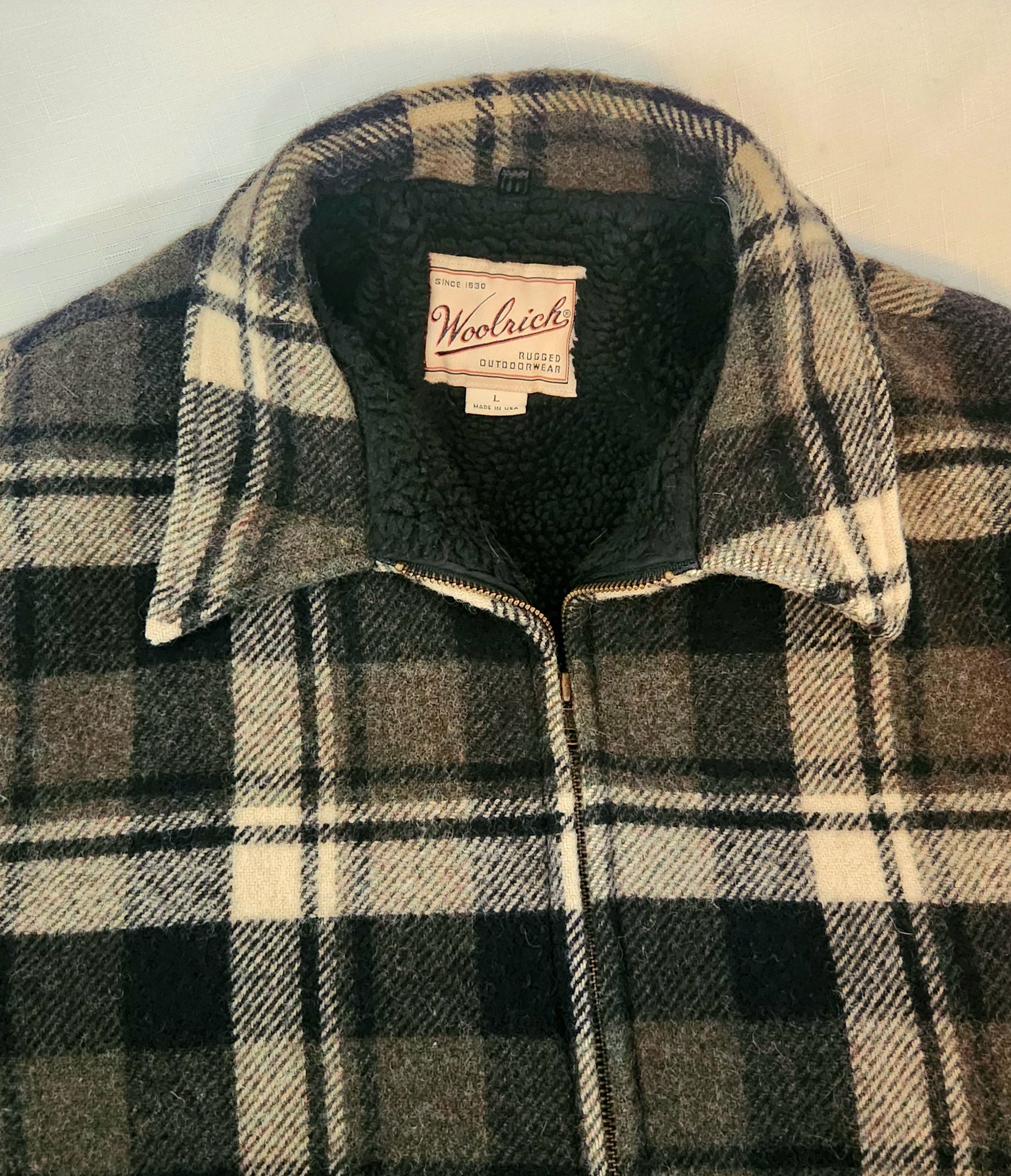 Vintage × Woolrich Woolen Mills Woolrich True Vintage Jacket Large Plaid Wool Sherpa lined Size US L / EU 52-54 / 3 - 7 Thumbnail