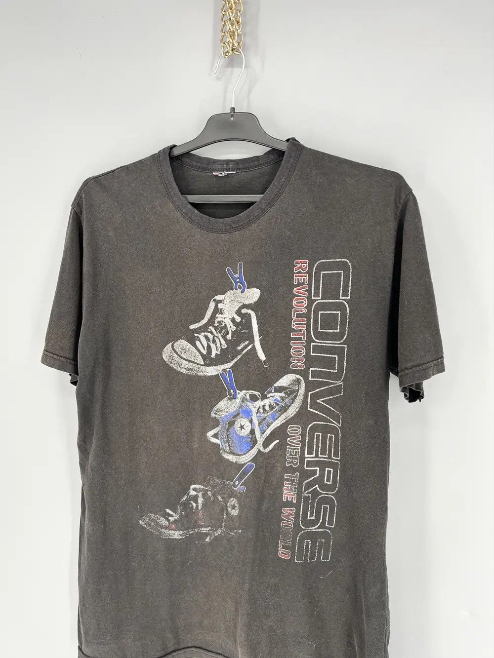 Band Tees Vintage Converse All Star REVOLUTION Shoes Rare Art Size US L / EU 52-54 / 3 - 6 Thumbnail