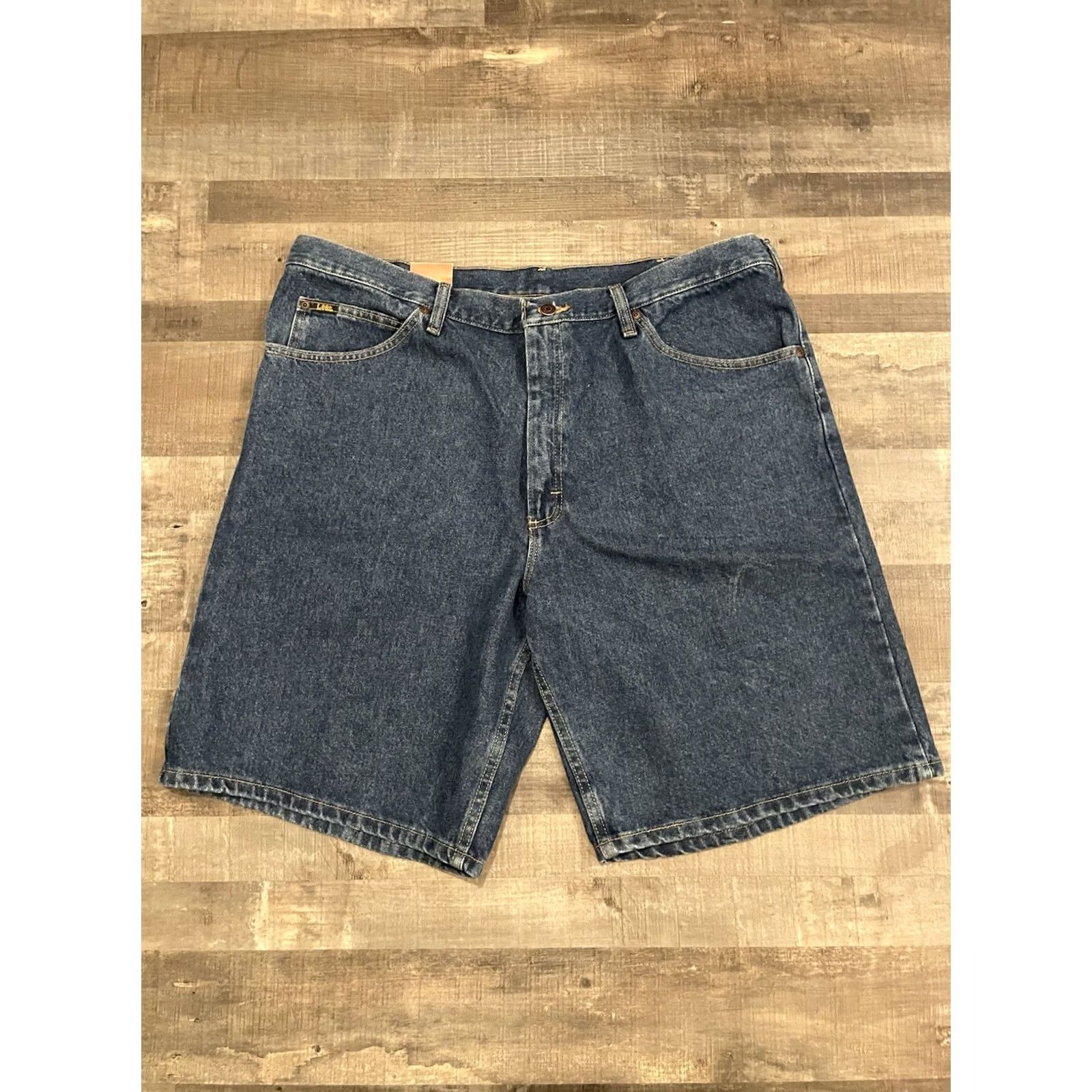 Lee VINTAGE Lee Shorts Cargo Denim Workwear Blue Mens 42 Grunge 90s Cargo Pocket Inseam 10 in Size US 42 / EU 58 - 4 Thumbnail