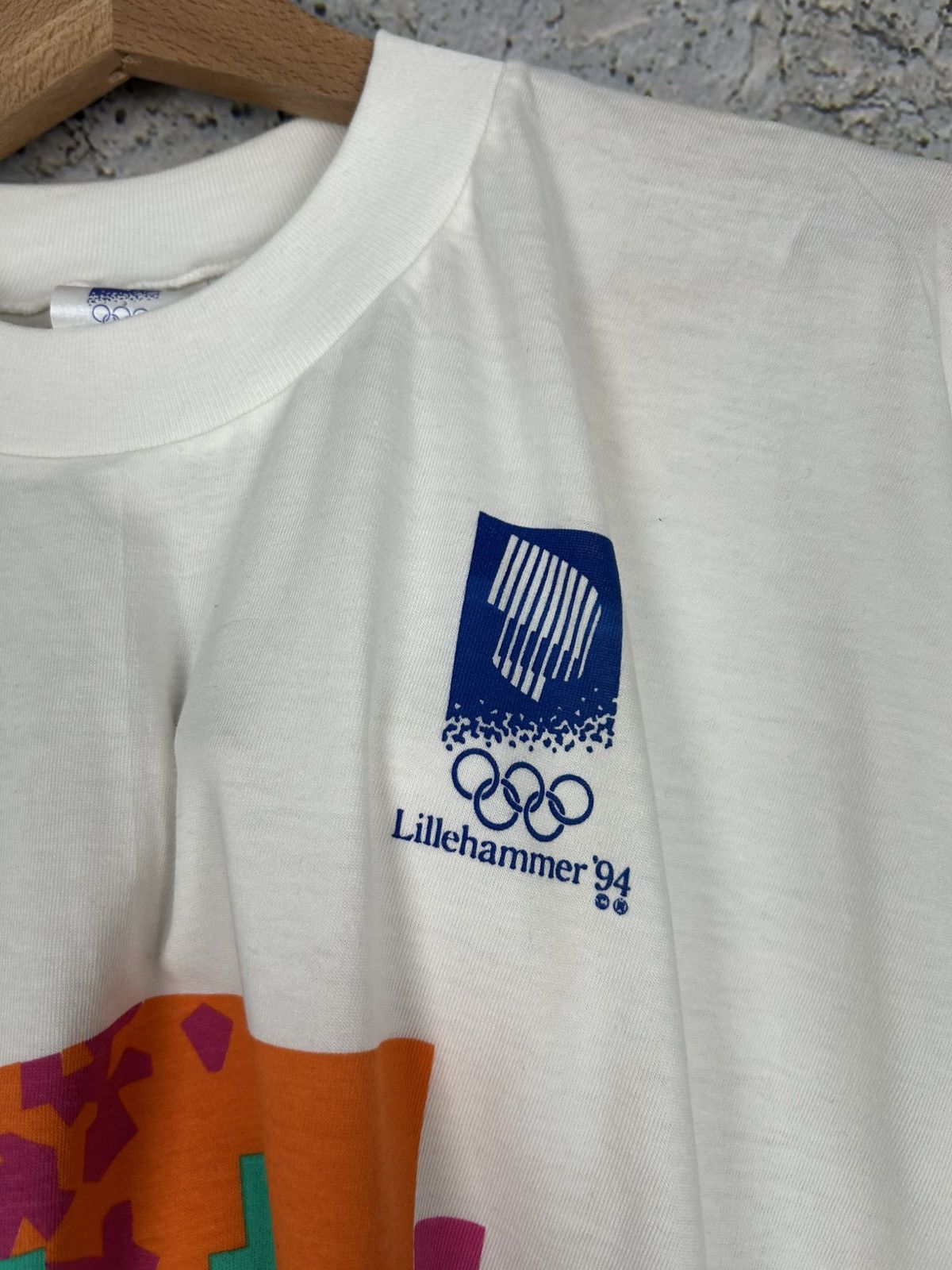 Vintage Vintage 1994 Lillehammer Olympic Games Archive Graphic Tee Size US XL / EU 56 / 4 - 4 Thumbnail