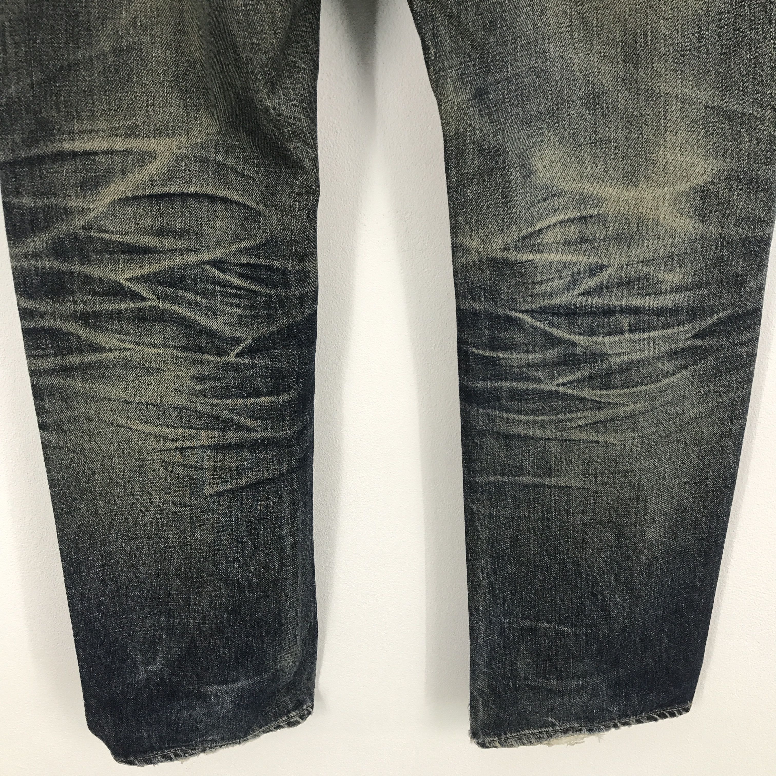 Helmut Lang × Vintage RARE🔥Helmut lang distressed denim pants Size US 30 / EU 46 - 6 Thumbnail