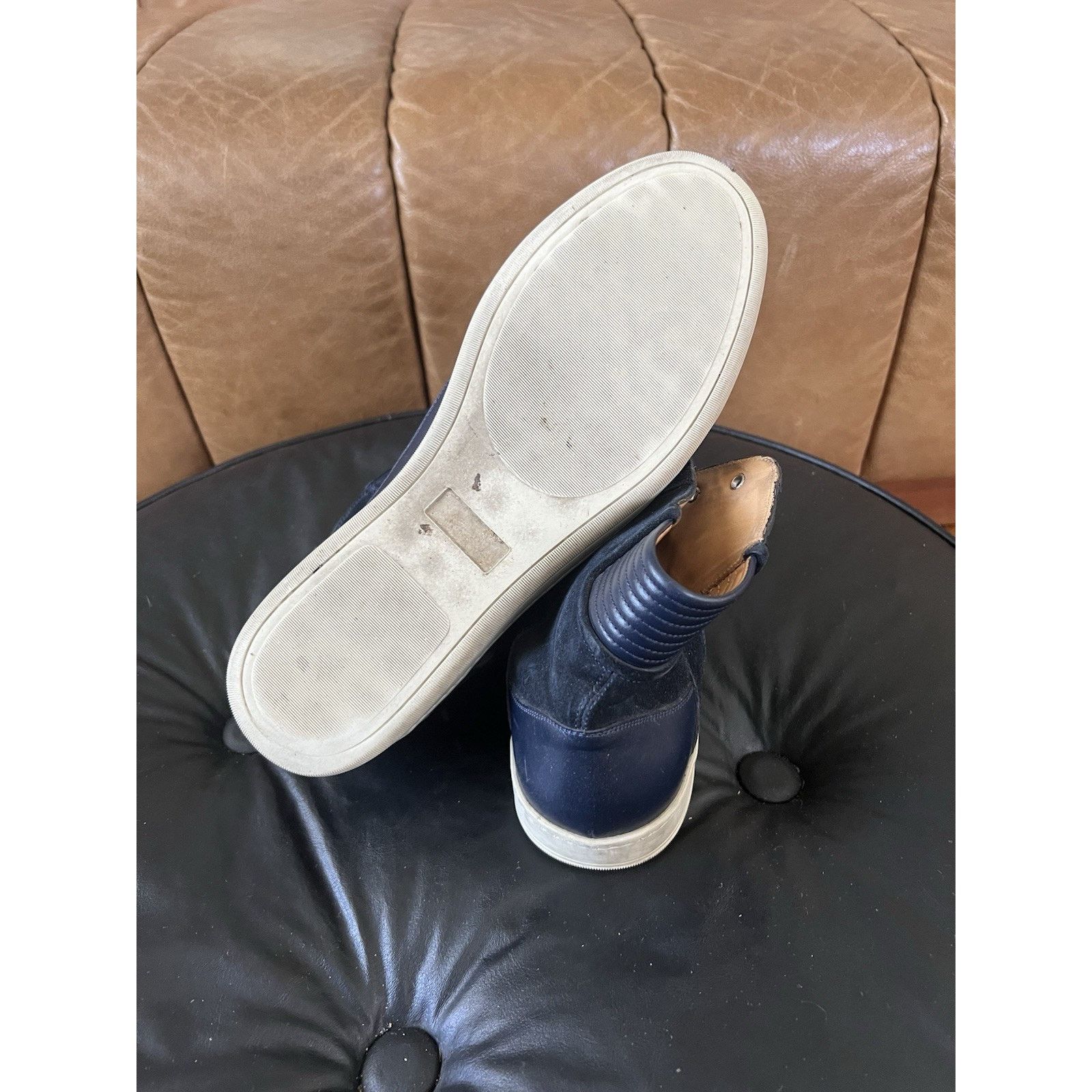 Other Lavati Navy-mid Italian Leather Sneackers US 11 Size US 11 / EU 44 - 6 Thumbnail