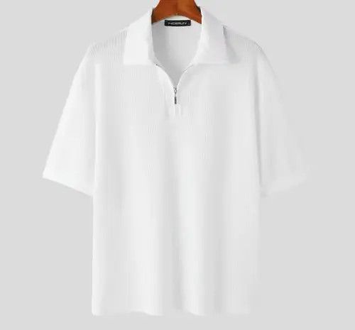 Japanese Brand Momoko x Egawa Knitted Zippered Polo Shirt Size US M / EU 48-50 / 2 - 4 Thumbnail
