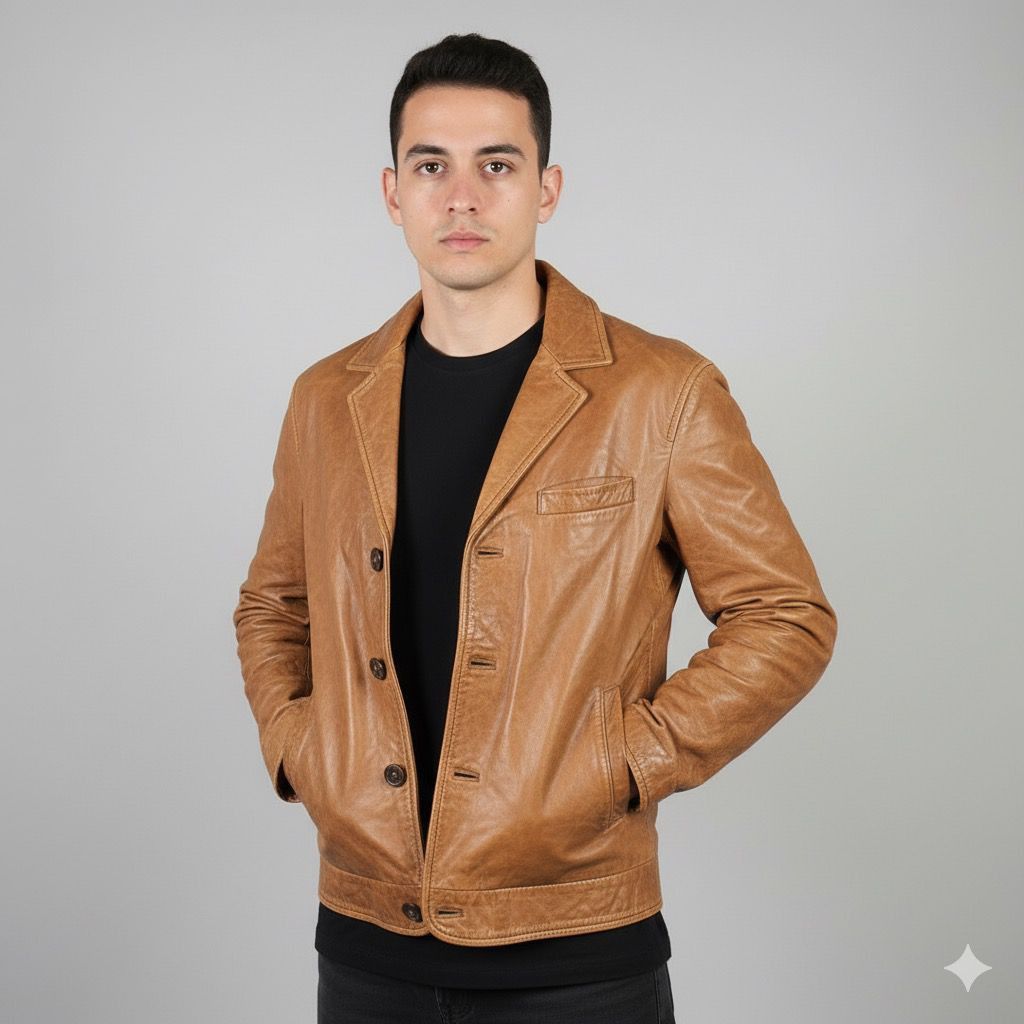 Japanese Brand Vintage Japanese Brand Leather Jacket Size US S / EU 44-46 / 1 - 1 Thumbnail