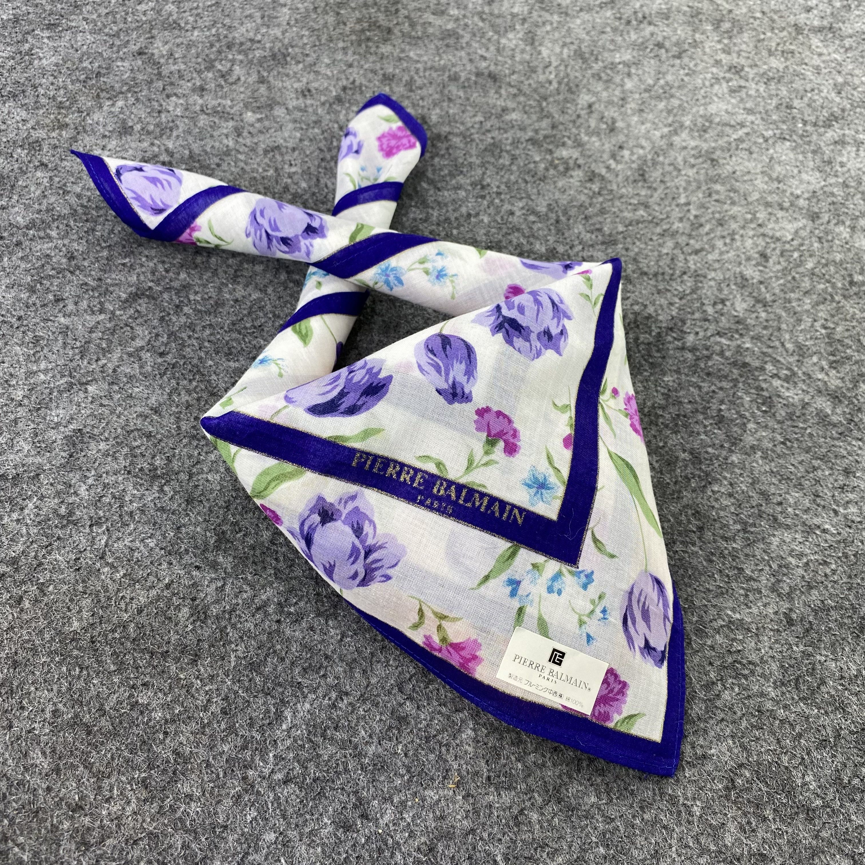 Pierre Balmain Pierre Balmain Handkerchief / Bandana / Neckerchief-B601 Size ONE SIZE - 1 Thumbnail