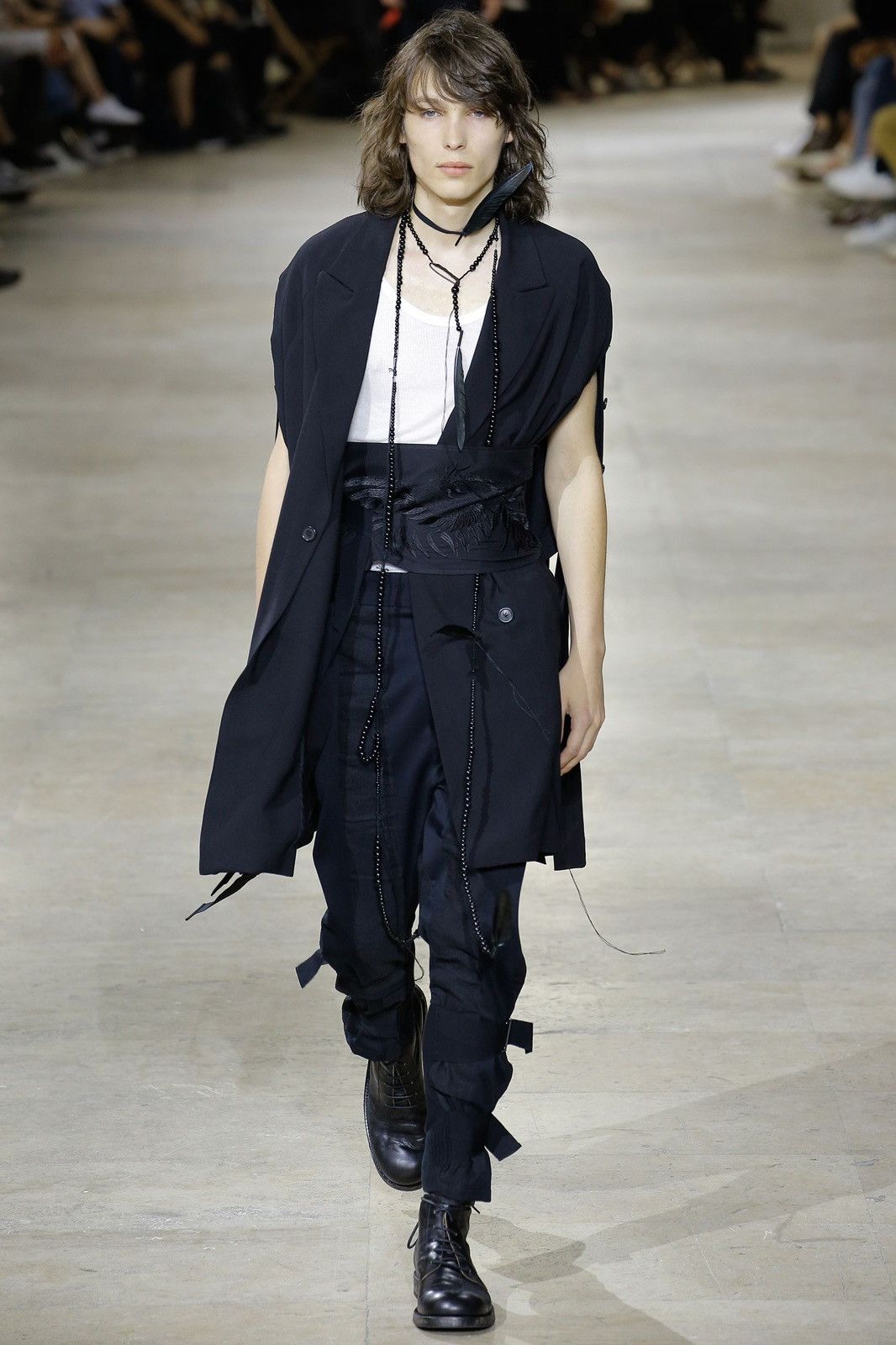 Ann Demeulemeester Ann Demeulemeester SS17 Ankle Straps Tapered Light Pants Size US 31 - 9 Thumbnail