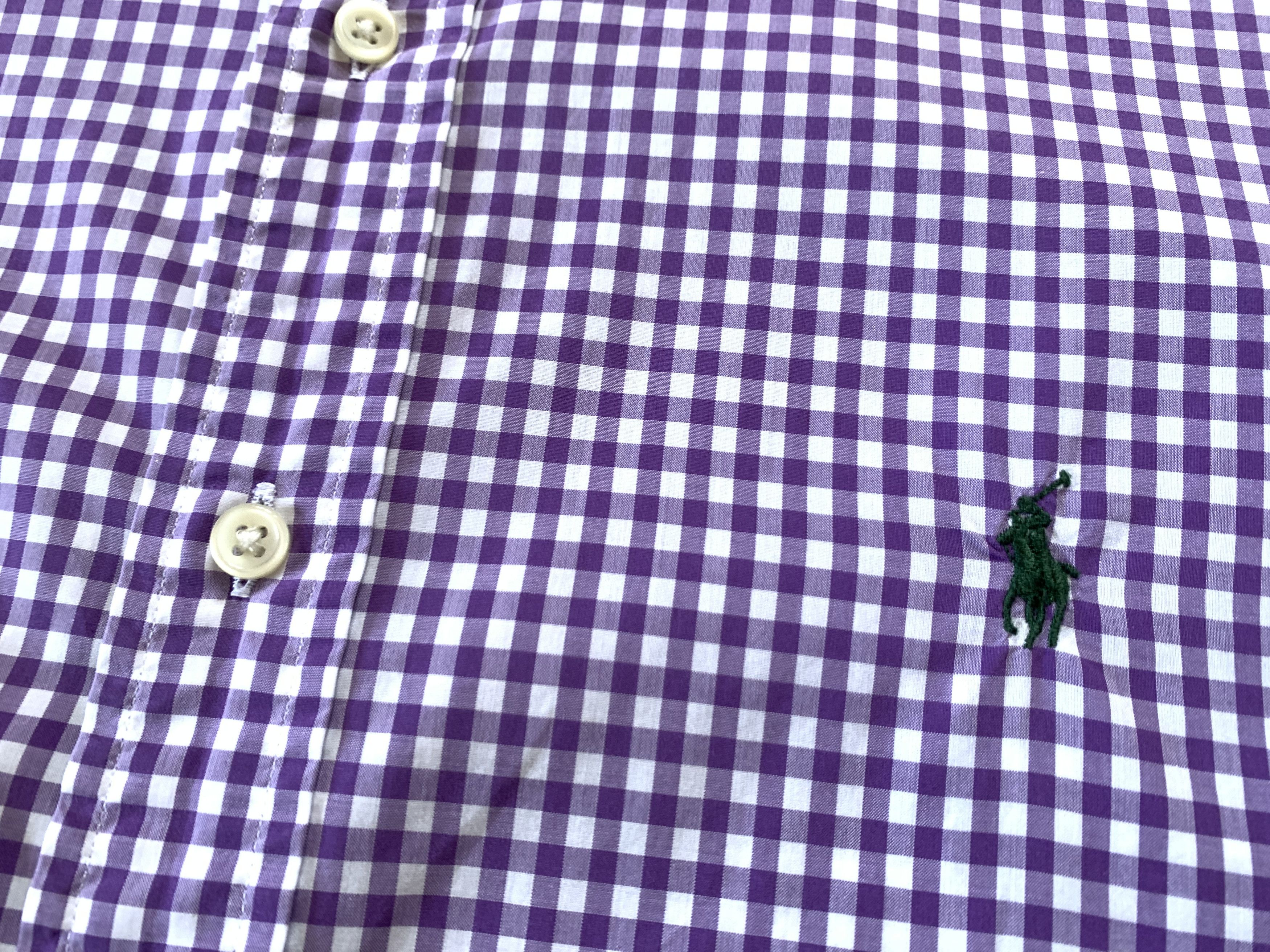 Designer × Polo Ralph Lauren × Ralph Lauren Polo Ralph Lauren Cotton Plate Shirt Size US XL / EU 56 / 4 - 5 Thumbnail