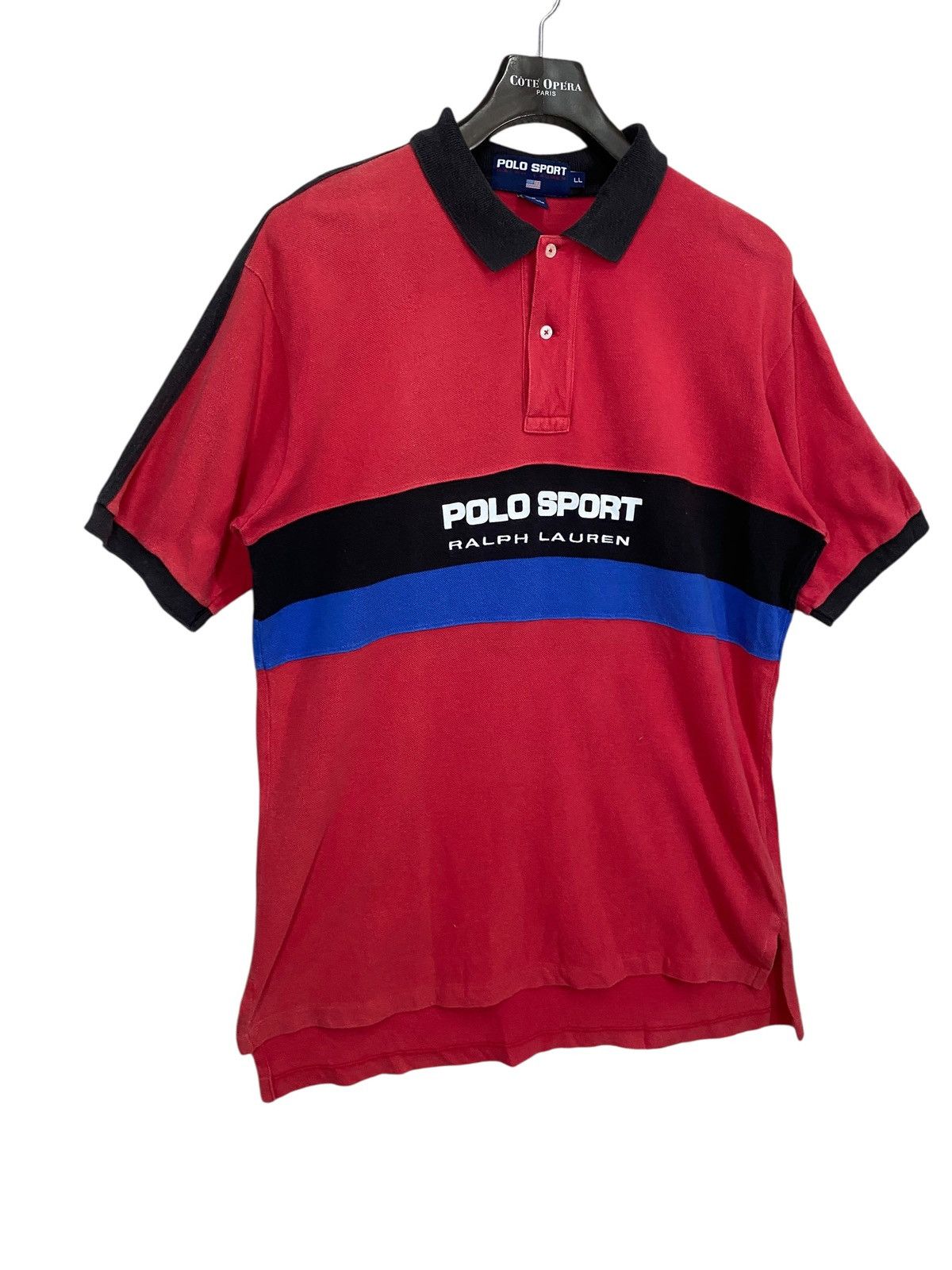 Vintage Polo Sport Ralph Lauren PoloShirt sun faded 90s