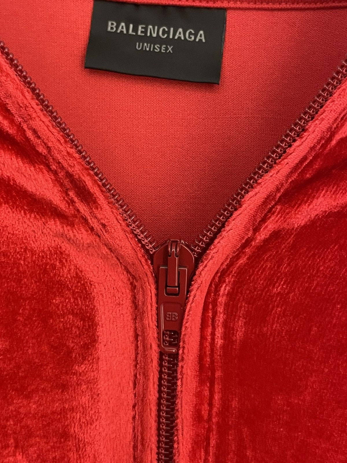 Balenciaga Velour zip-up hoodie Size S / US 4 / IT 40 - 2 Thumbnail