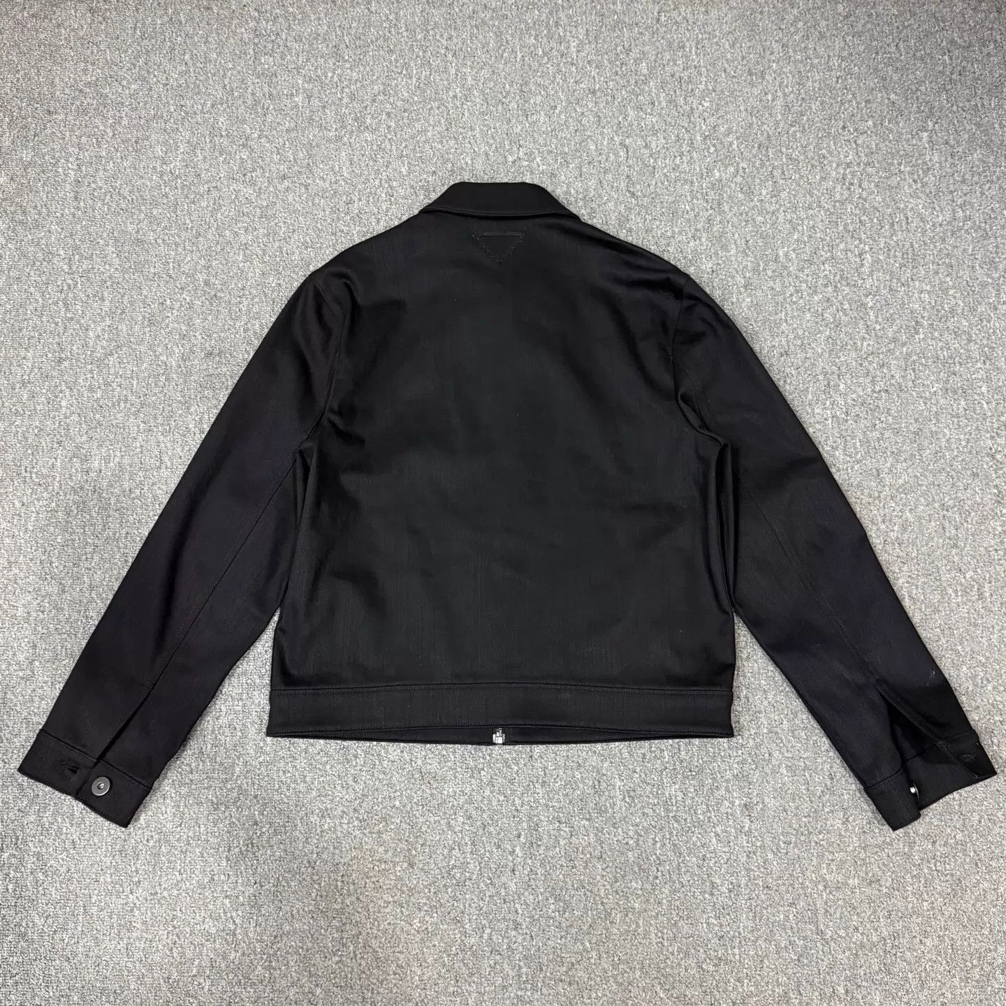 Prada Prada Black Back Triangle Logo Unused Jacket Size 50 Size US M / EU 48-50 / 2 - 2 Thumbnail
