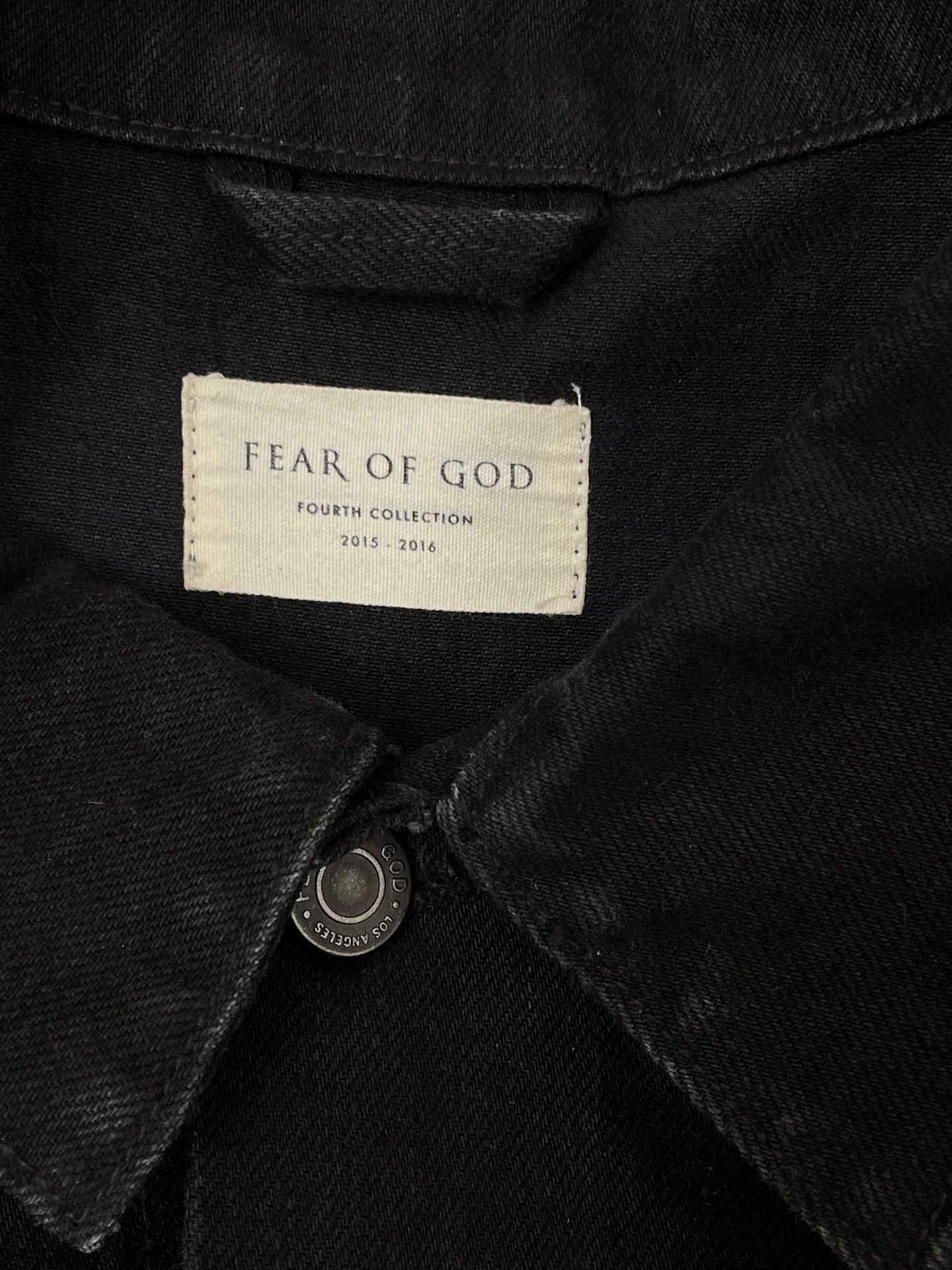 Fear of God Fear of God S4 Maxfield Limited Black Denim Jkt M New USA Size US M / EU 48-50 / 2 - 3 Thumbnail