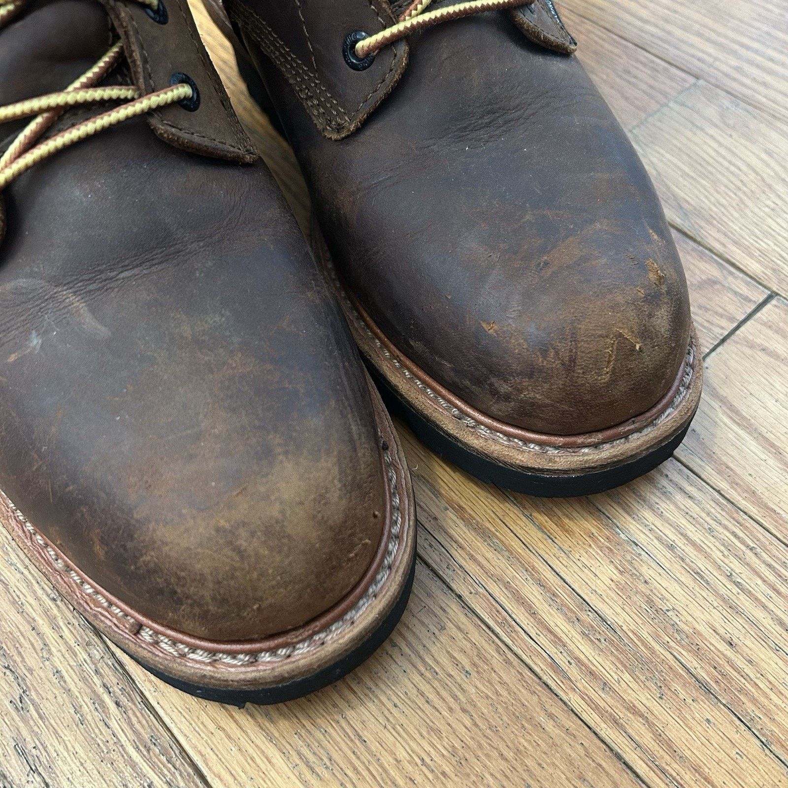 Red Wing 4417 Loggermax 9 Inch Brown Leather Safety Toe Work Boots Size US 7.5 / EU 40-41 - 4 Thumbnail