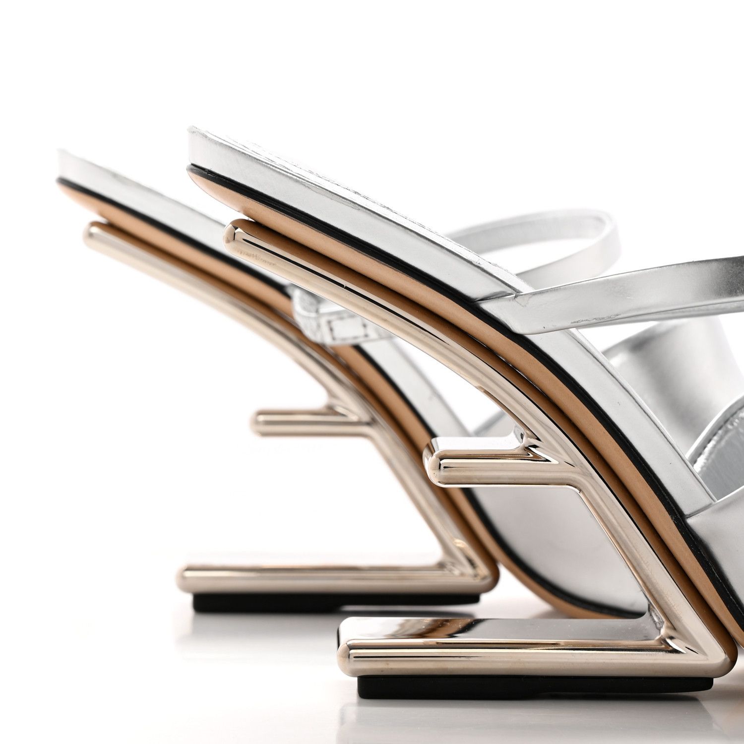 Fendi o1loc1c0824 Sandal in Silver Size US 9 / IT 39 - 4 Thumbnail